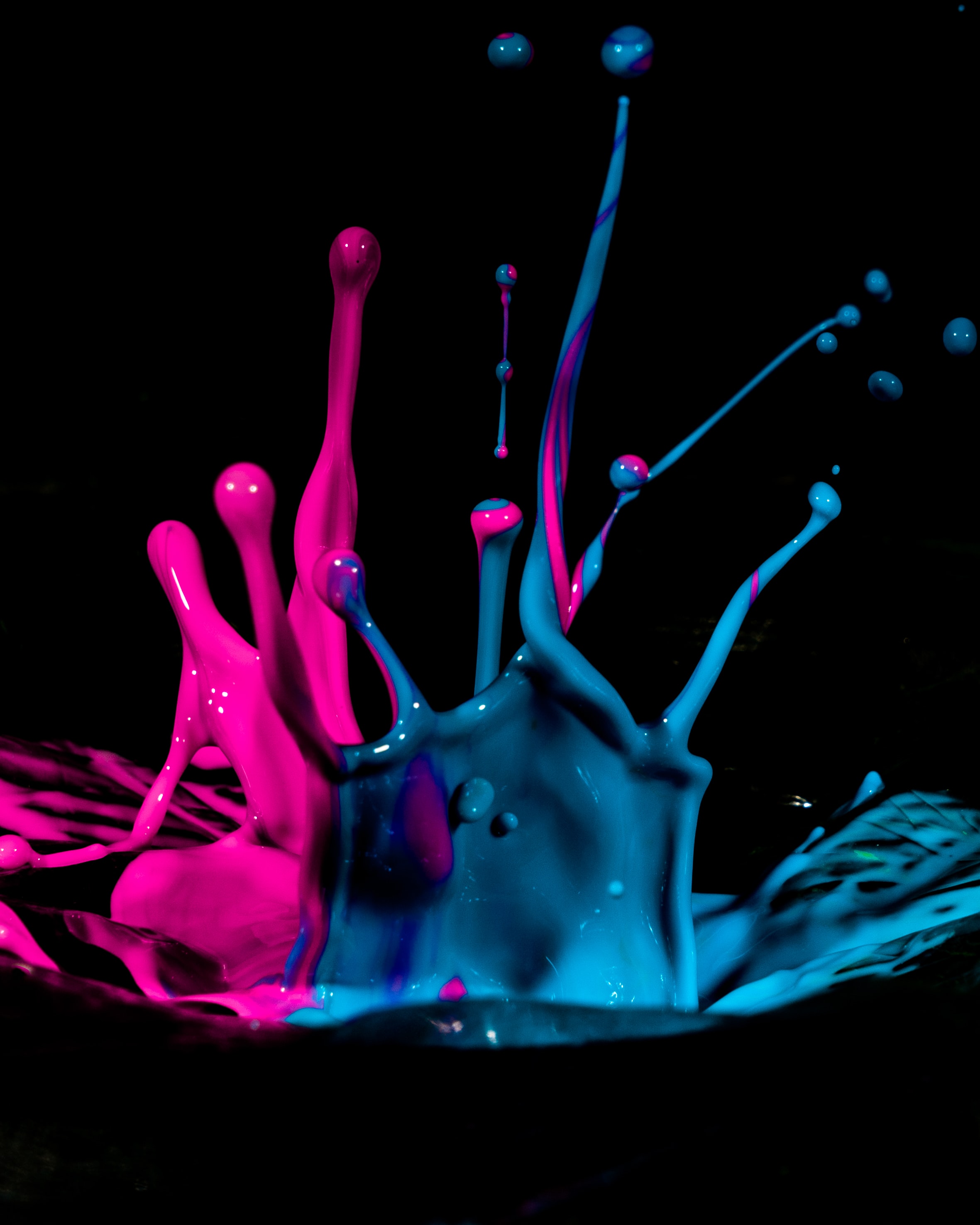 desktop Images spray, splash, drops, macro, paint