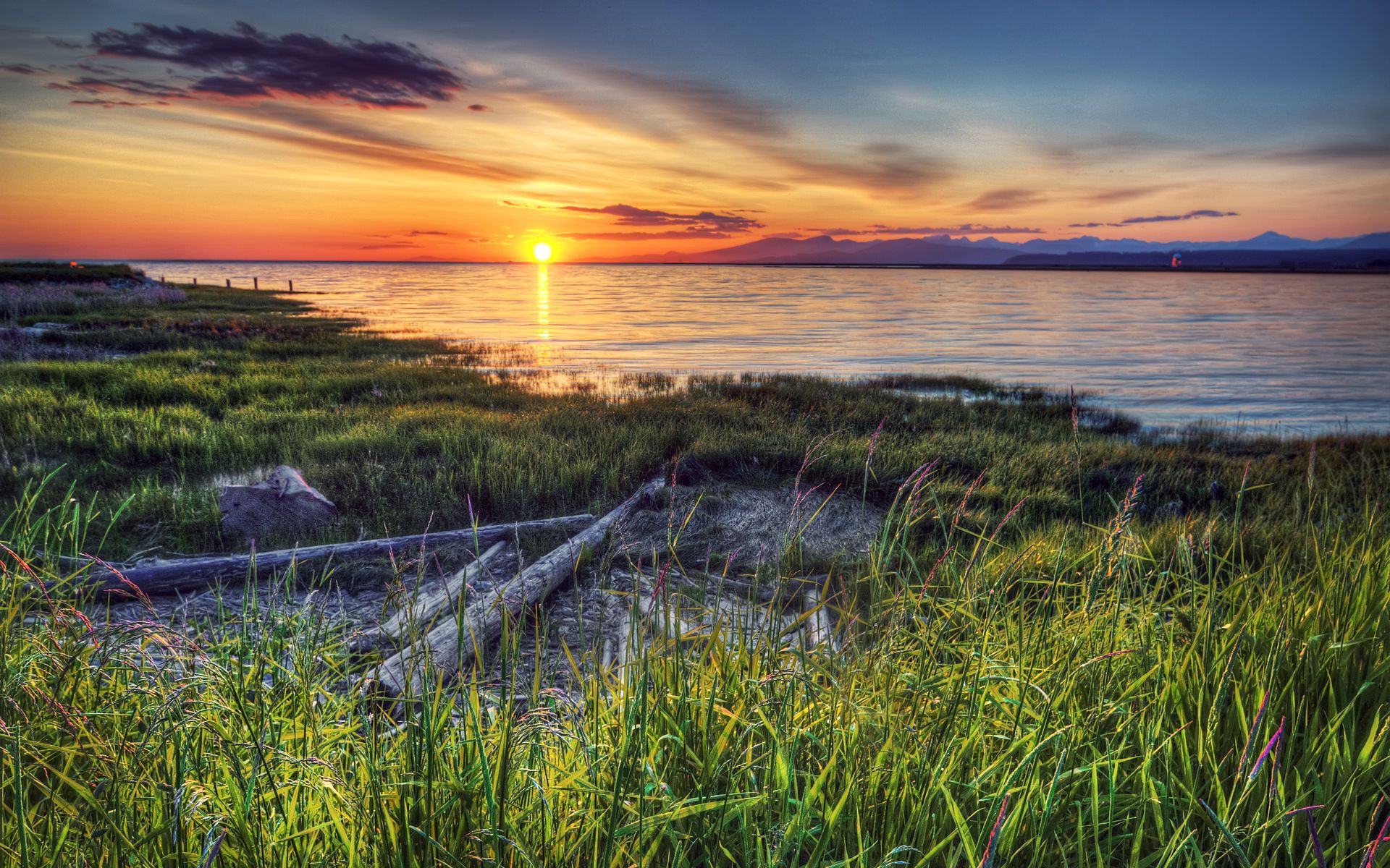 Free download wallpaper Shore, Bank, Rivers, Nature, Sunset, Canada on your PC desktop