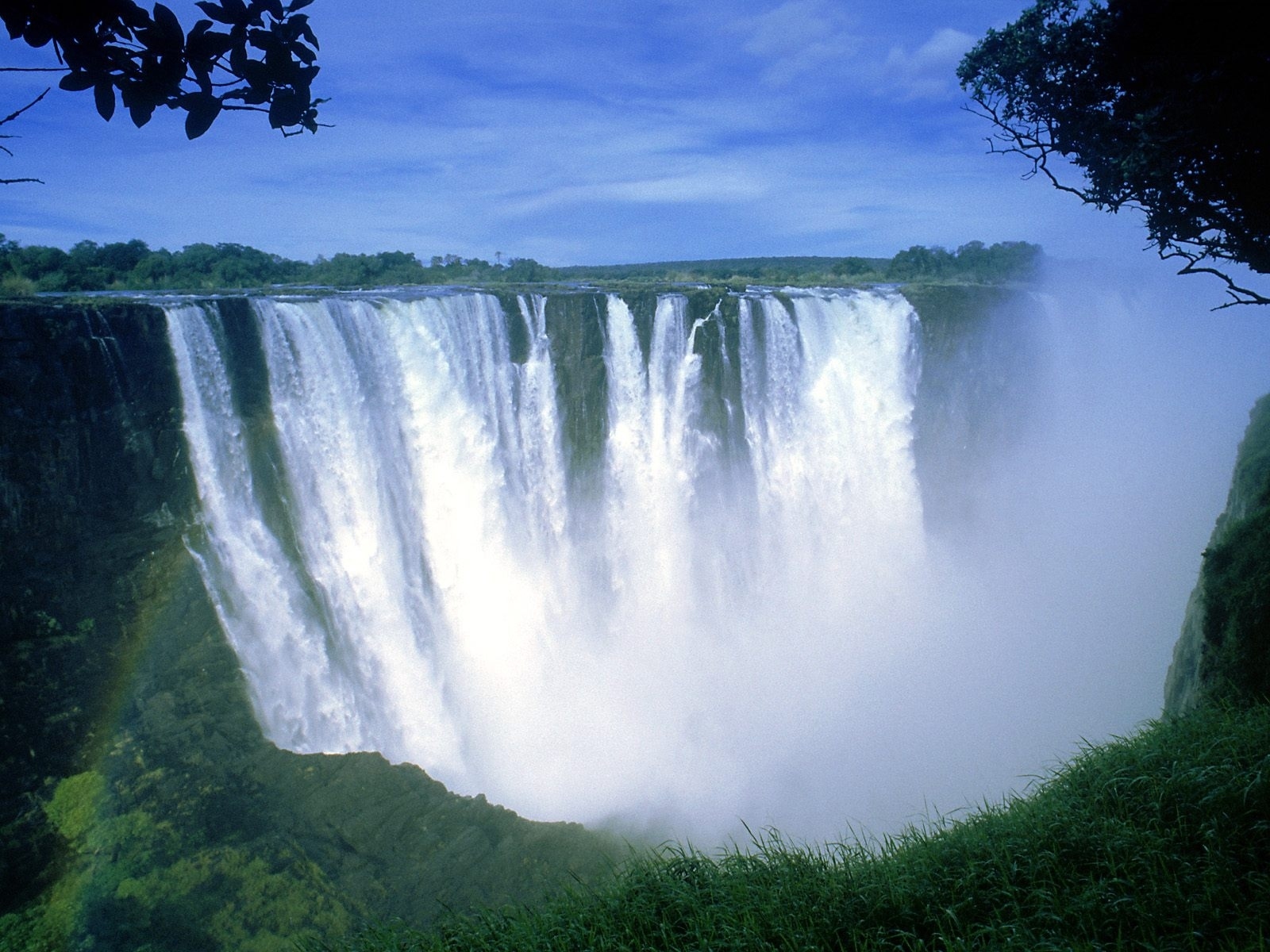 Free download wallpaper Nature, Waterfalls, Waterfall, Vegetation, Earth, Victoria Falls on your PC desktop