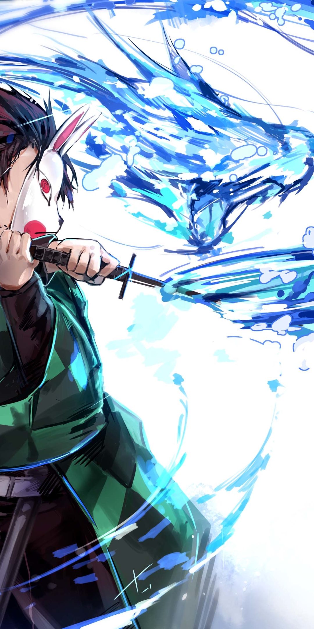 Handy-Wallpaper Animes, Demon Slayer, Tanjiro Kamado kostenlos herunterladen.