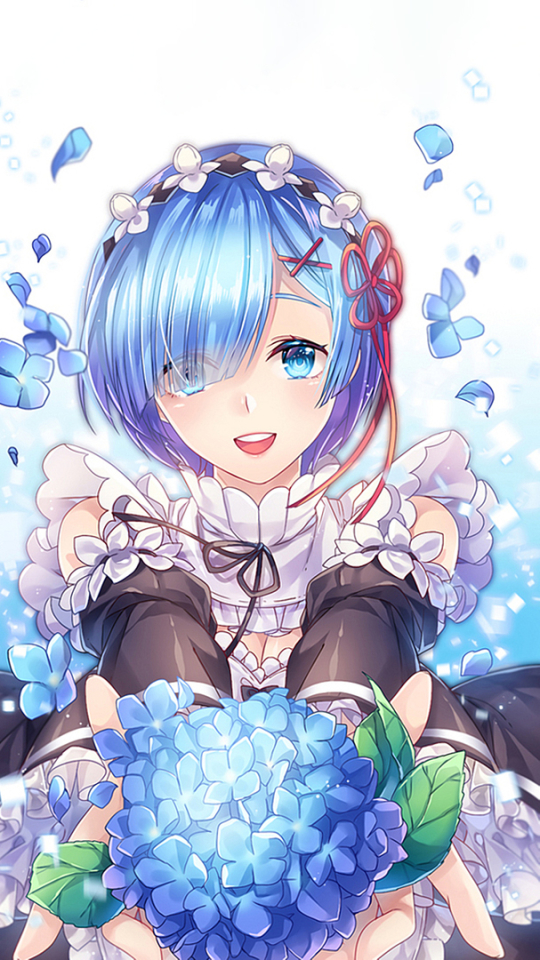 Download mobile wallpaper Anime, Blue Eyes, Maid, Blue Hair, Re:zero Starting Life In Another World, Rem (Re:zero) for free.