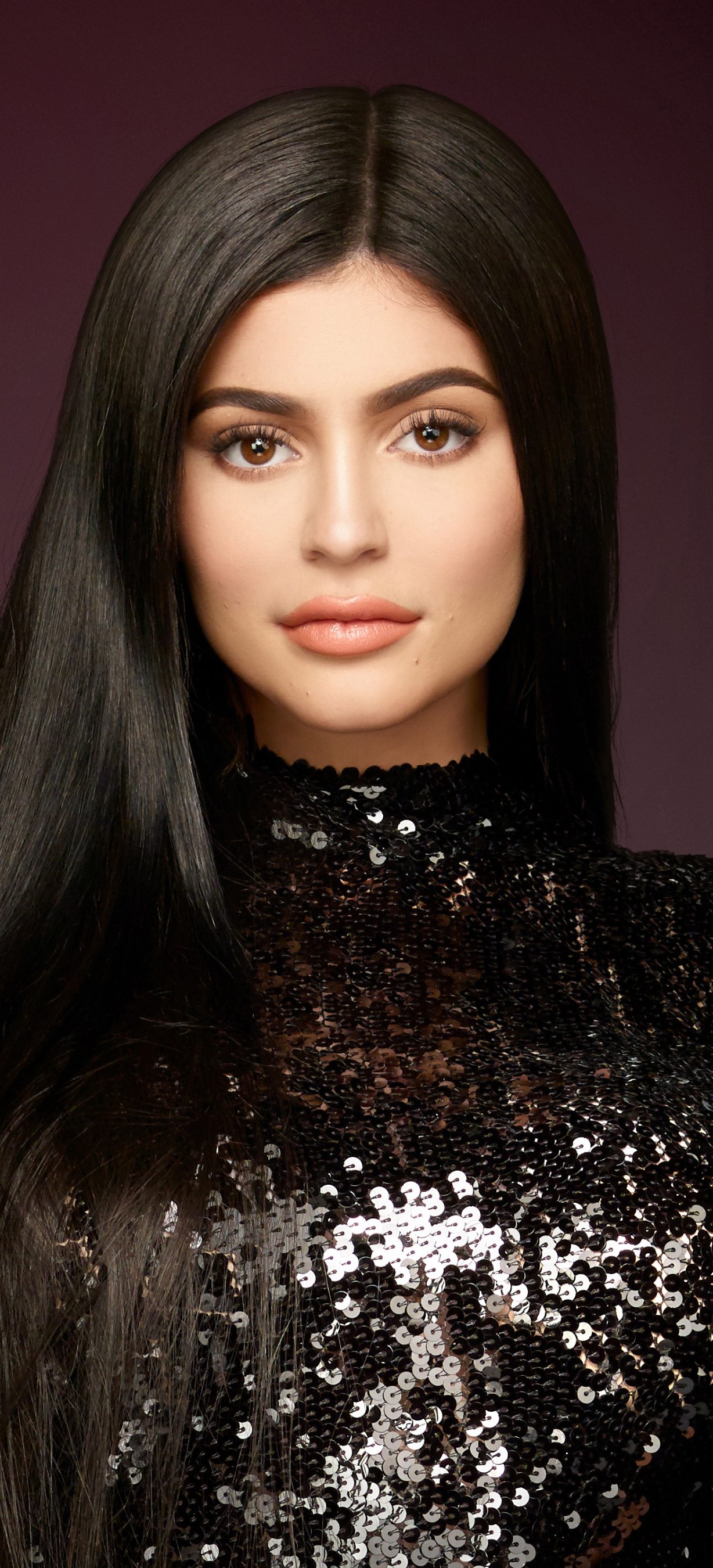 Download mobile wallpaper Model, American, Celebrity, Black Hair, Kylie Jenner for free.