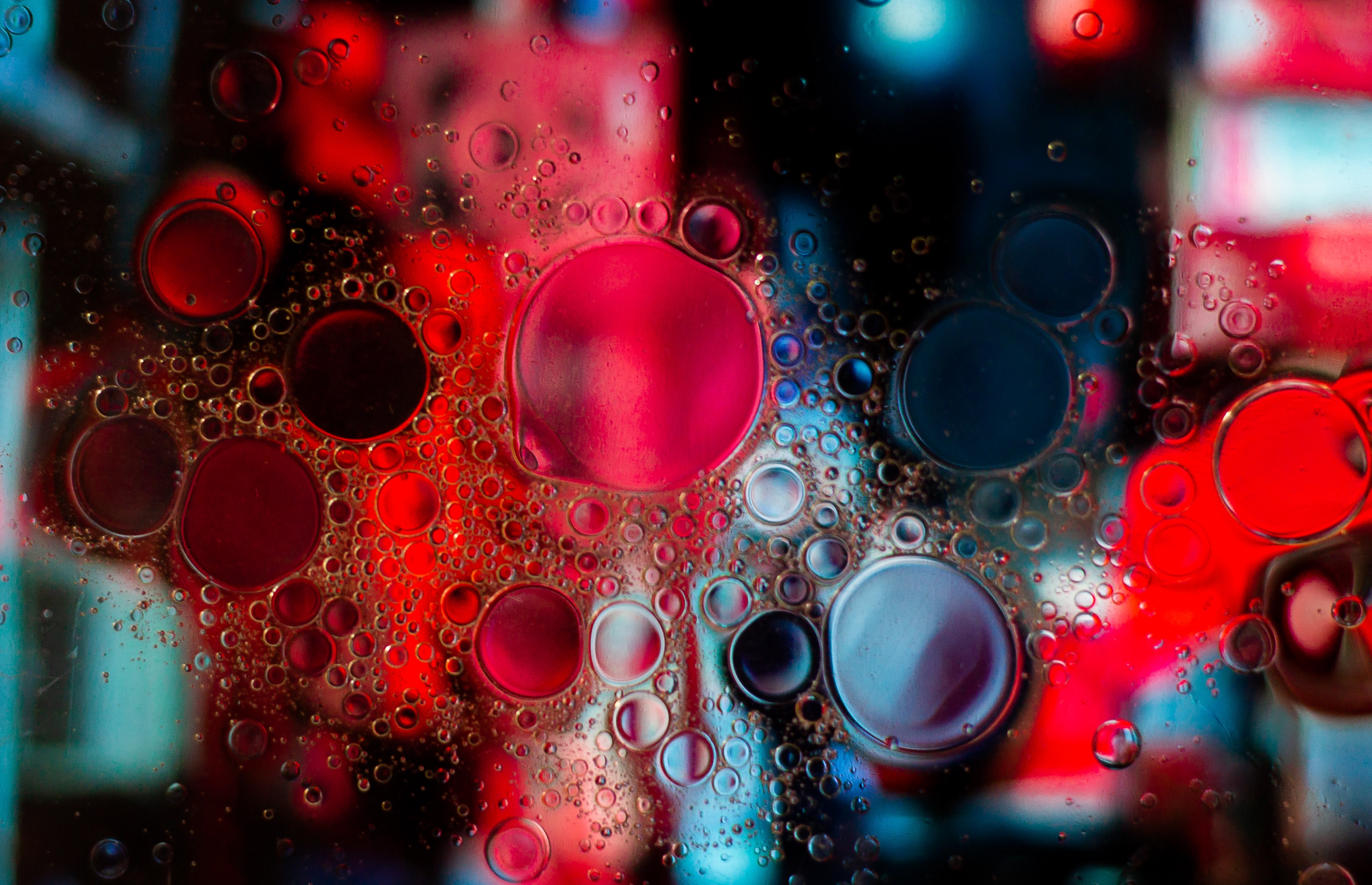 abstract, bubbles, circles, blurred, fuzzy