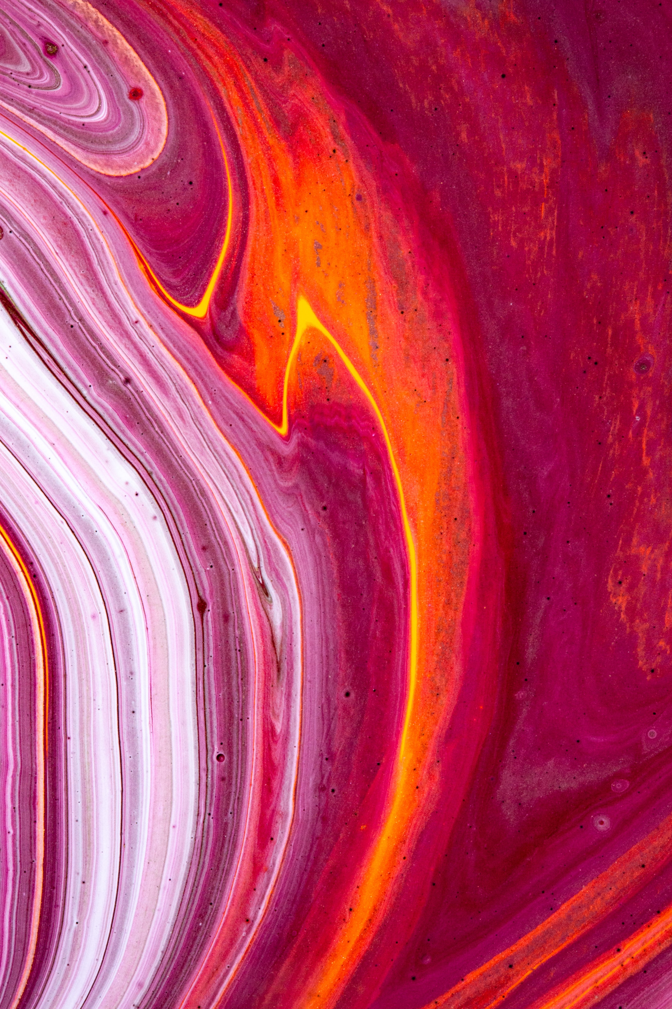Free download wallpaper Motley, Paint, Streaks, Multicolored, Abstract, Stripes, Divorces, Liquid on your PC desktop