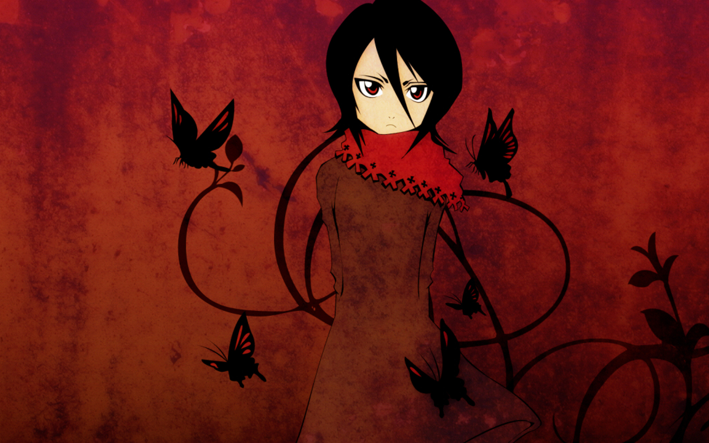 Handy-Wallpaper Bleach, Rukia Kuchiki, Animes kostenlos herunterladen.