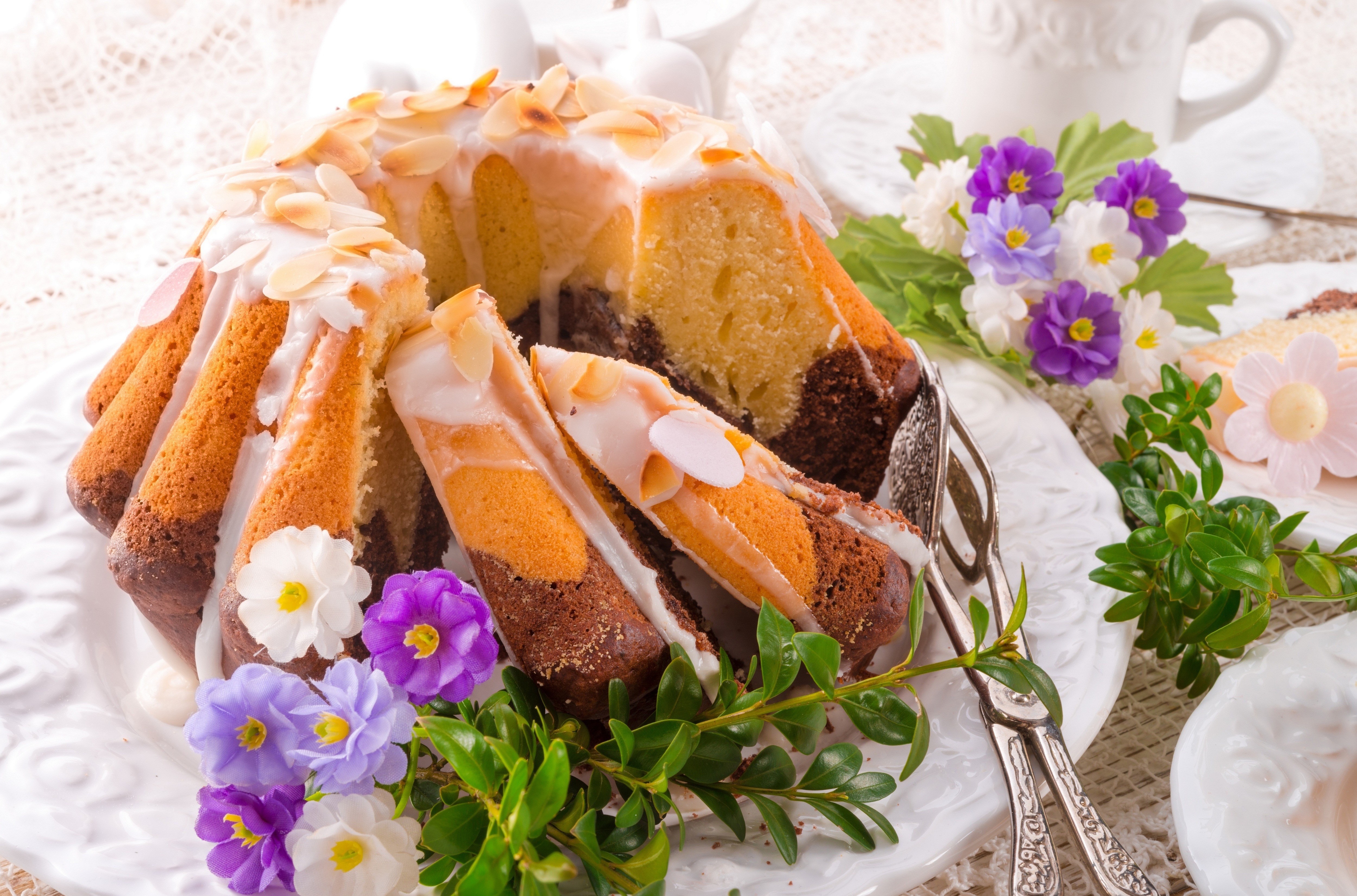 Free download wallpaper Food, Flower, Cake, Sugar, Pastry on your PC desktop