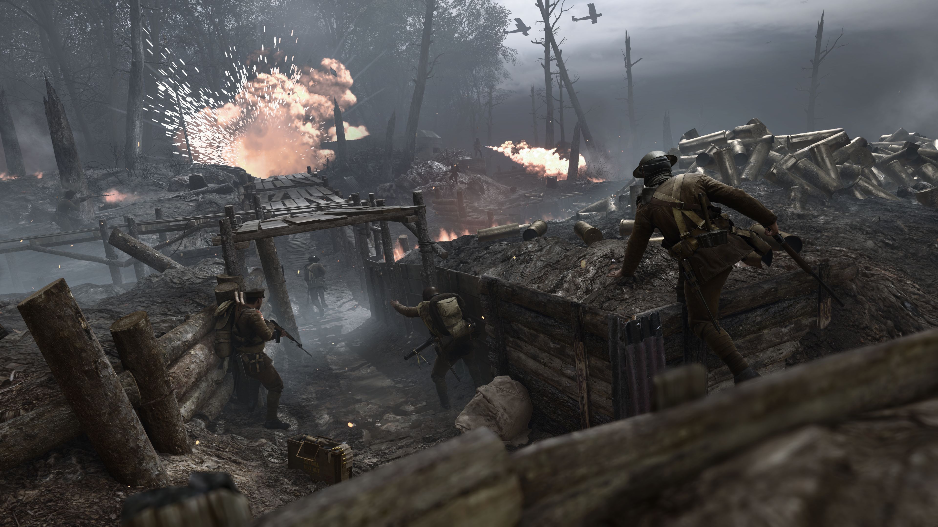 Baixe gratuitamente a imagem Campo De Batalha, Explosão, Soldado, Videogame, Battlefield 1 na área de trabalho do seu PC