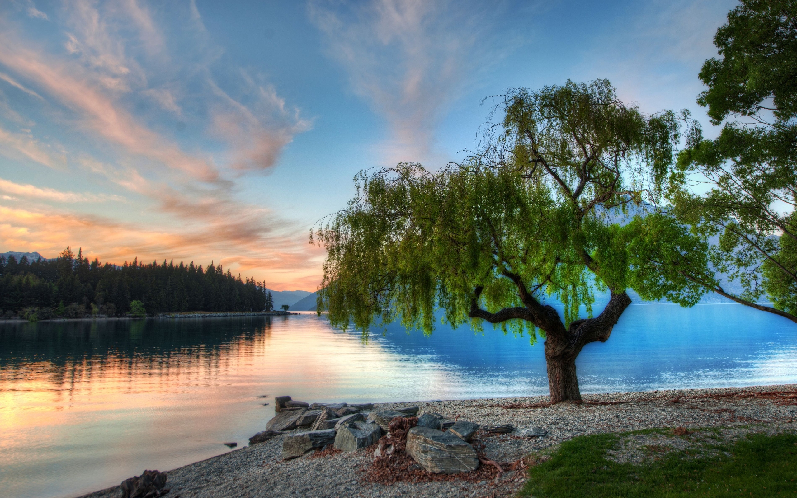 Laden Sie das Flüsse, Sunset, Landschaft-Bild kostenlos auf Ihren PC-Desktop herunter