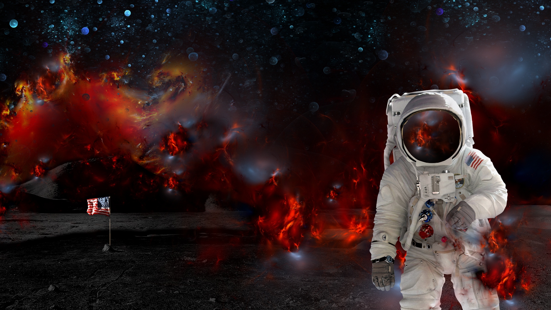 Laden Sie das Mond, Science Fiction-Bild kostenlos auf Ihren PC-Desktop herunter