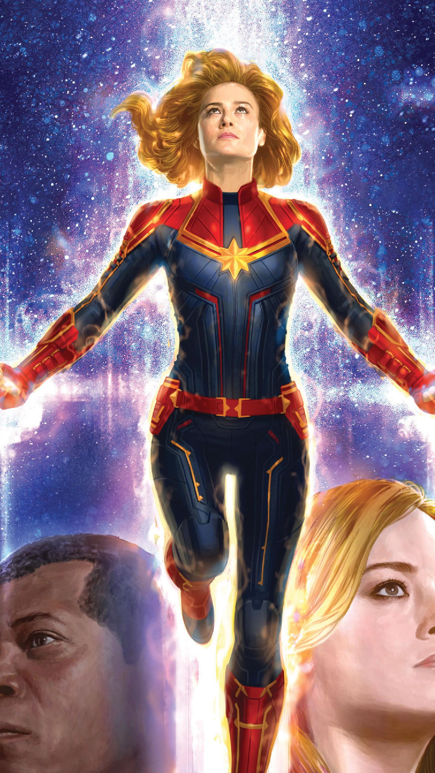 Handy-Wallpaper Filme, Captain Marvel, Brie Larson kostenlos herunterladen.