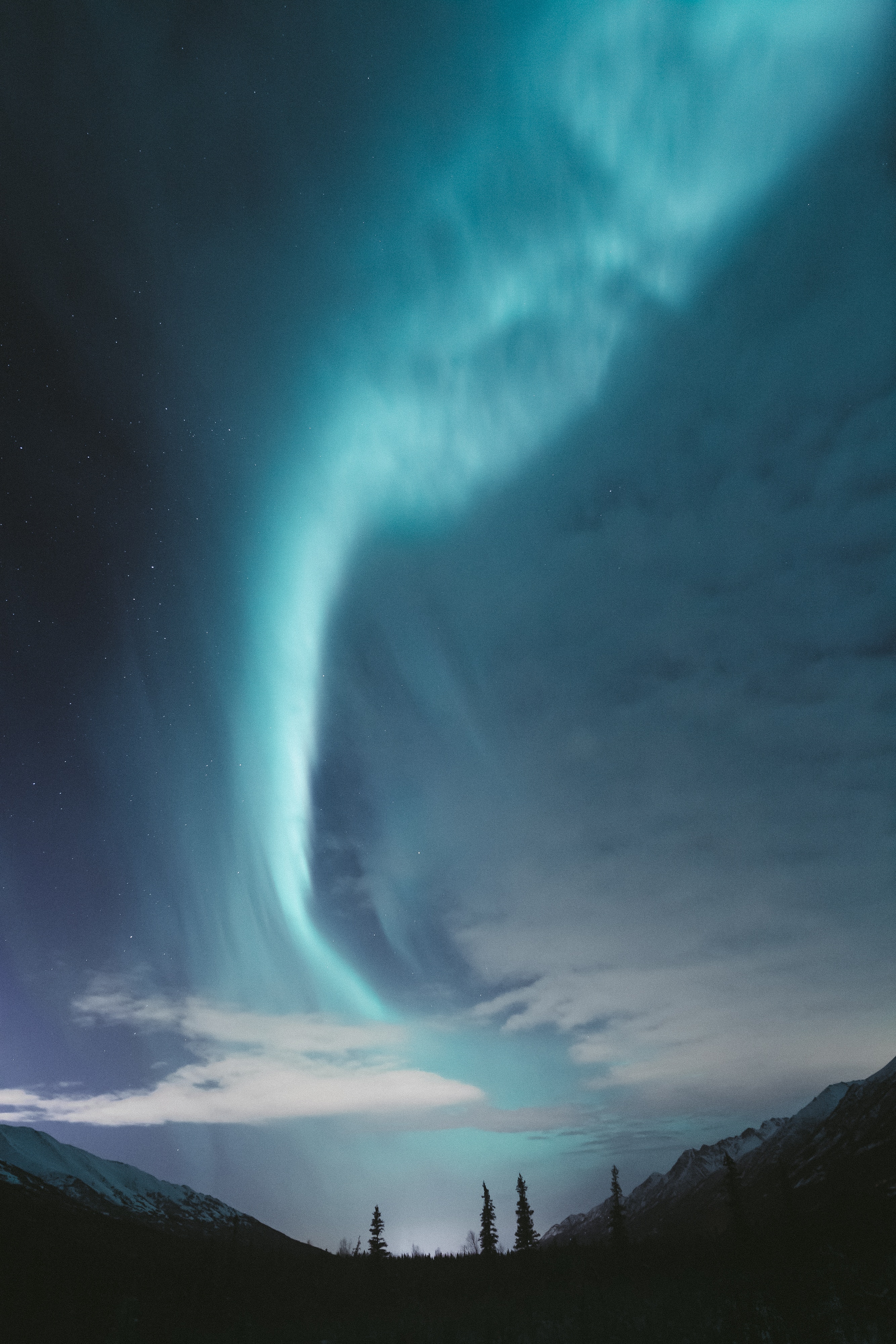 stars, aurora borealis, northern lights, usa, sky, nature, united states, anchorage for android