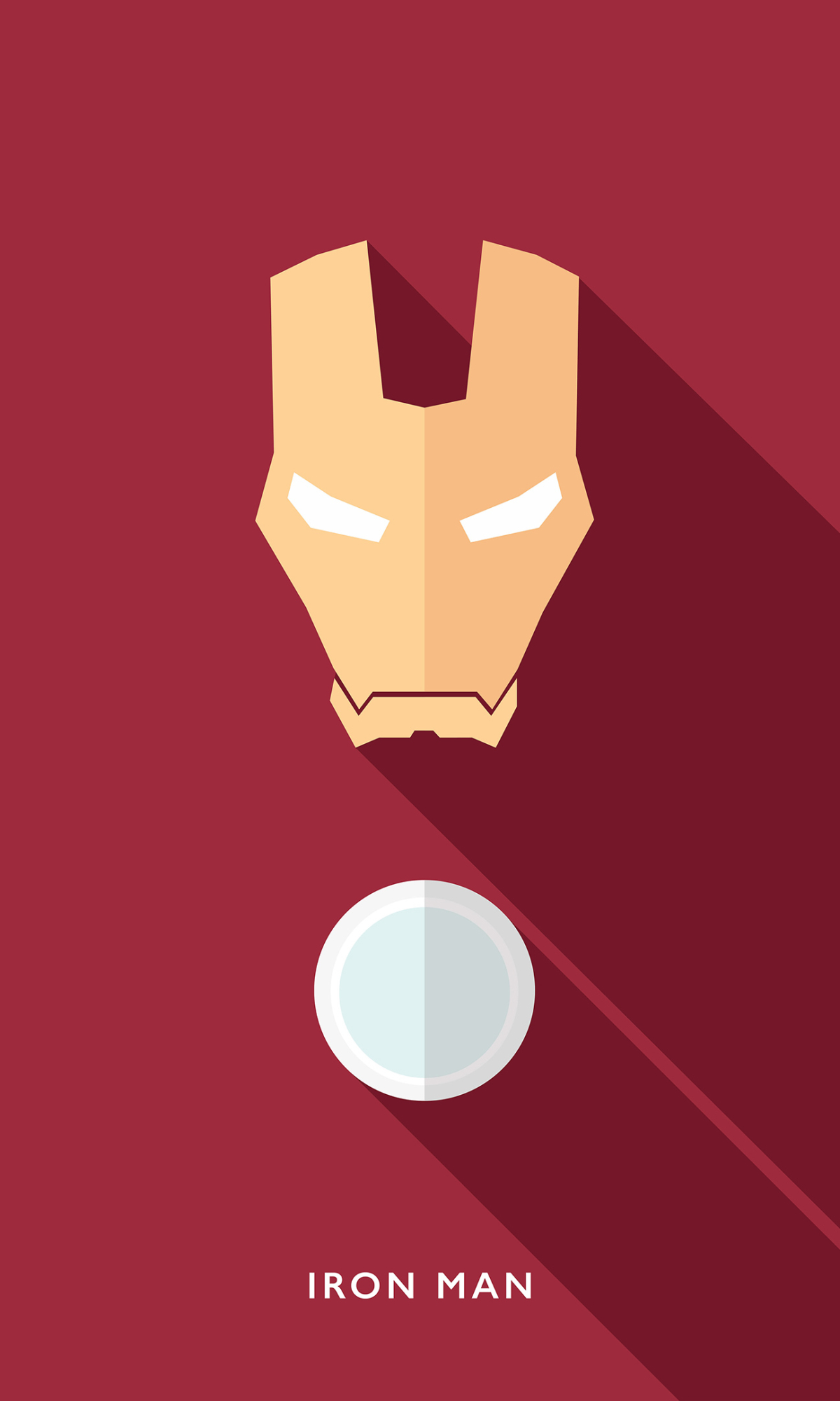 Handy-Wallpaper Iron Man, Minimalistisch, Comics kostenlos herunterladen.