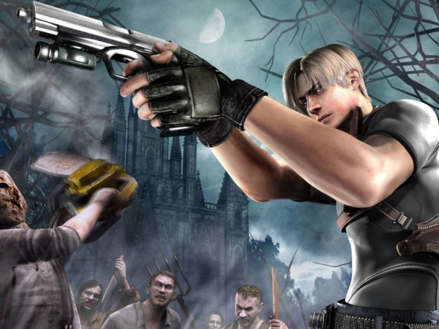 Téléchargez des papiers peints mobile Resident Evil, Jeux Vidéo, Zombi, Léon S Kennedy, Resident Evil 4 gratuitement.