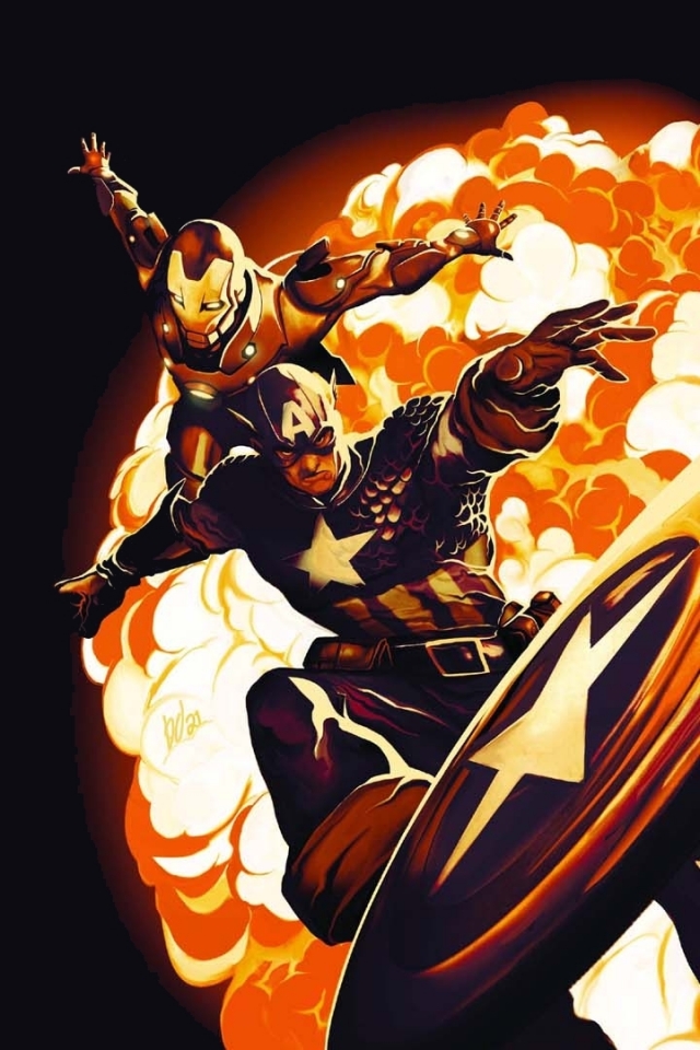 Download mobile wallpaper Iron Man, Captain America, Avengers, Comics, The Avengers for free.