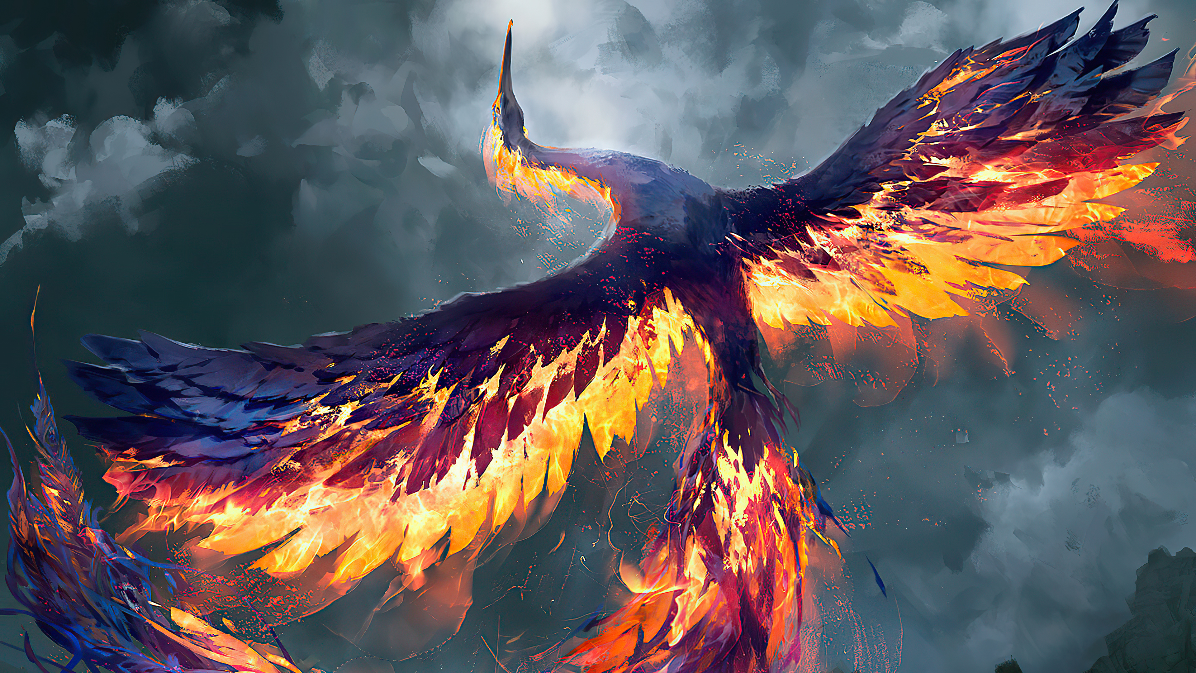 Download mobile wallpaper Fantasy, Bird, Phoenix, Fantasy Animals for free.
