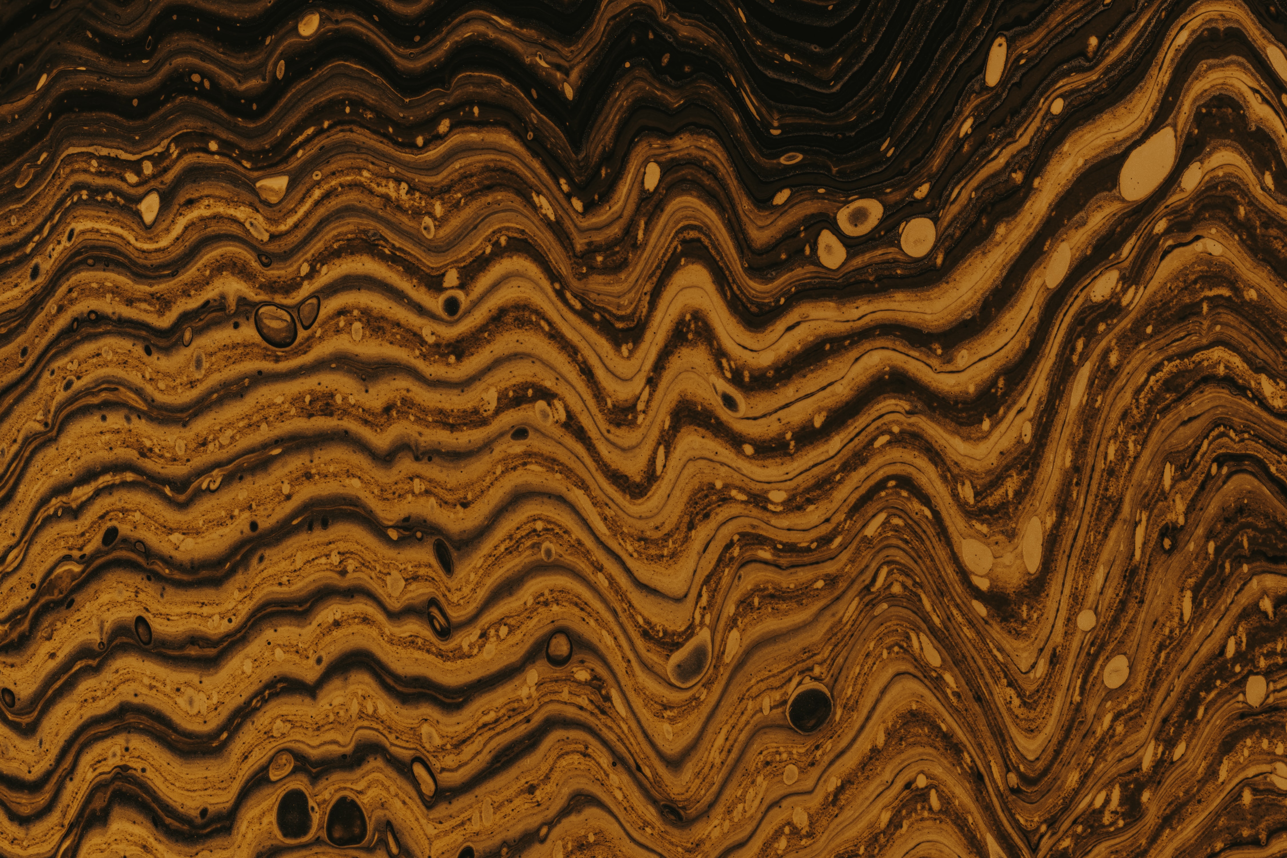 Download mobile wallpaper Waves, Paint, Divorces, Brown, Liquid, Abstract for free.