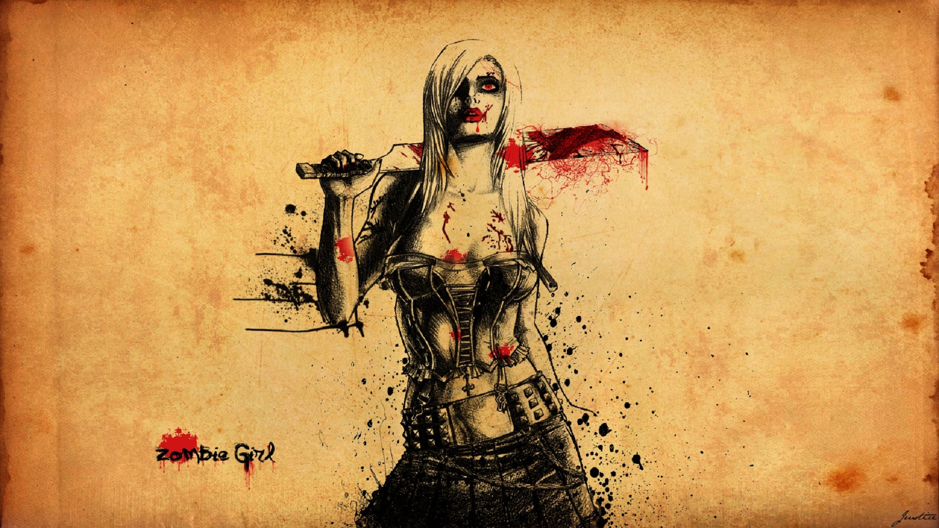 Free download wallpaper Dark, Zombie on your PC desktop