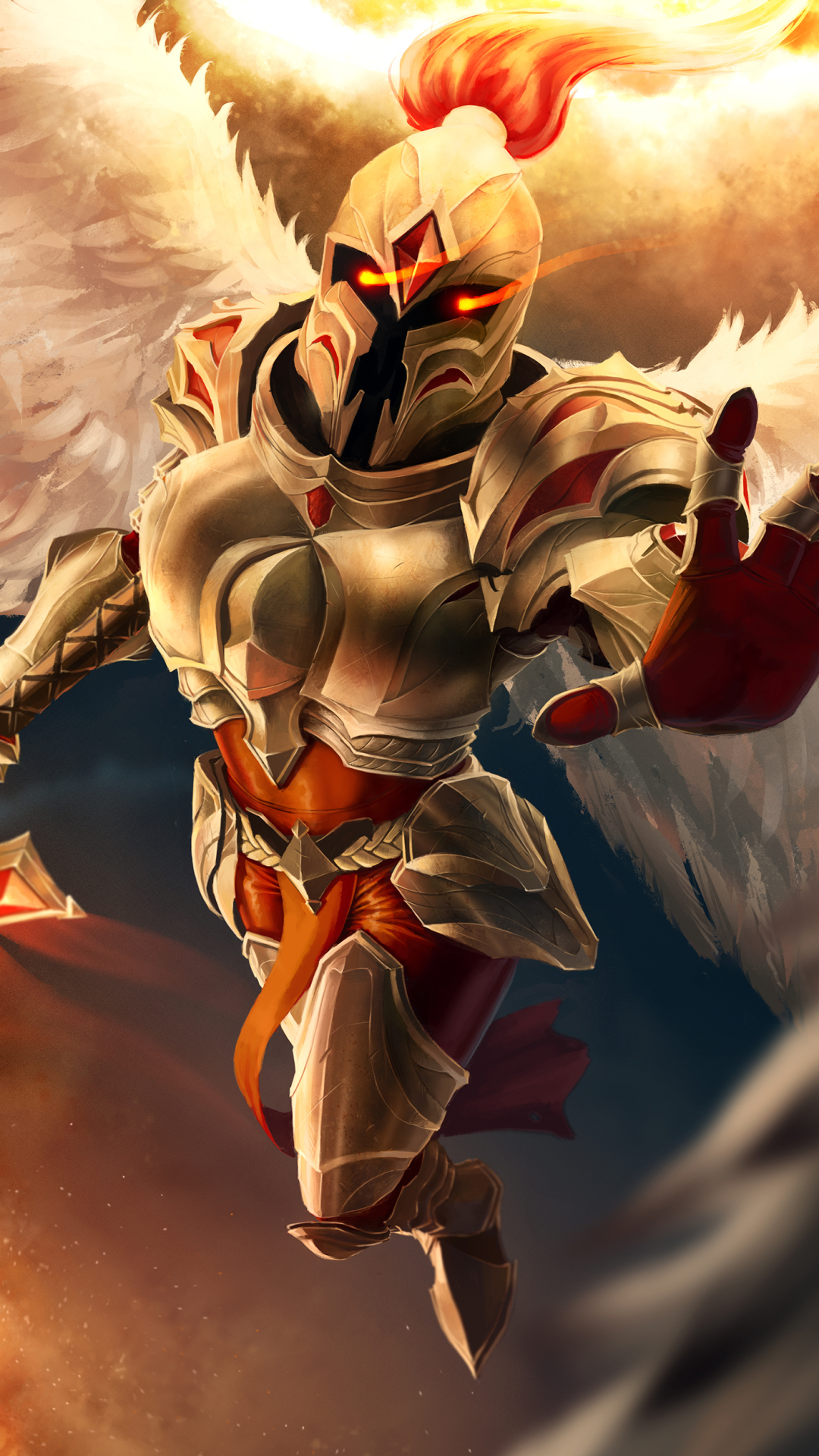 Download mobile wallpaper League Of Legends, Armor, Sword, Video Game, Angel Warrior, Kayle (League Of Legends) for free.