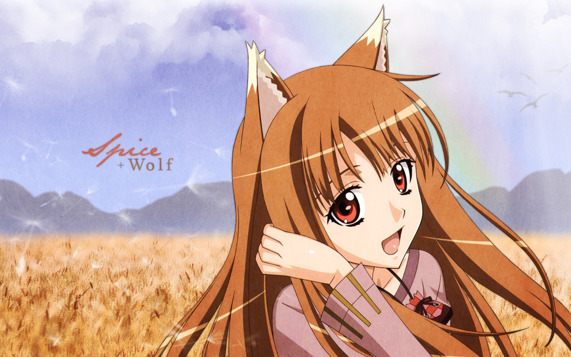 holo (spice & wolf), anime, spice and wolf, wolf