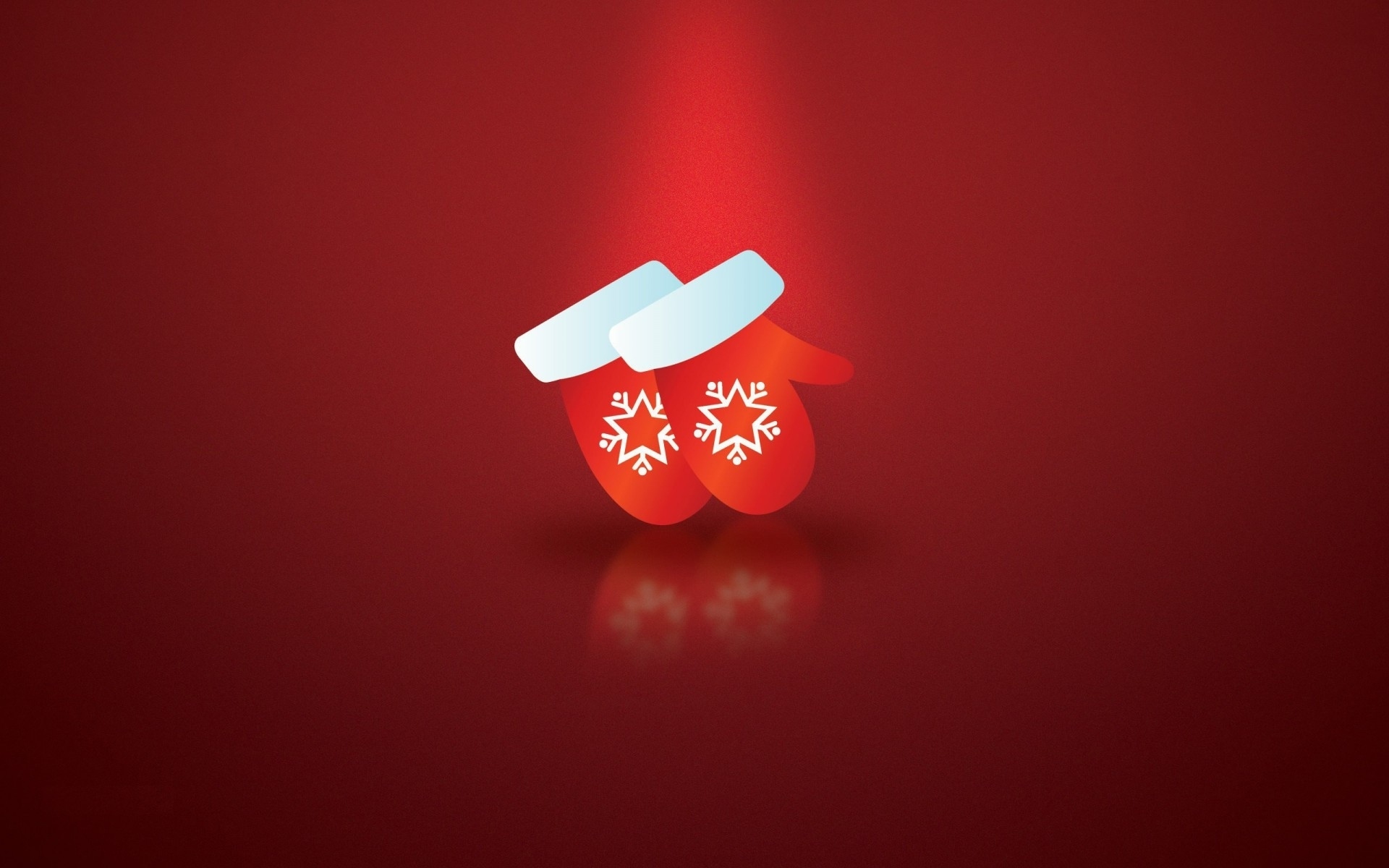 Скачать картинку Снежинки, Красный, Рождество, Перчатка, Праздничные, Минималистский в телефон бесплатно.