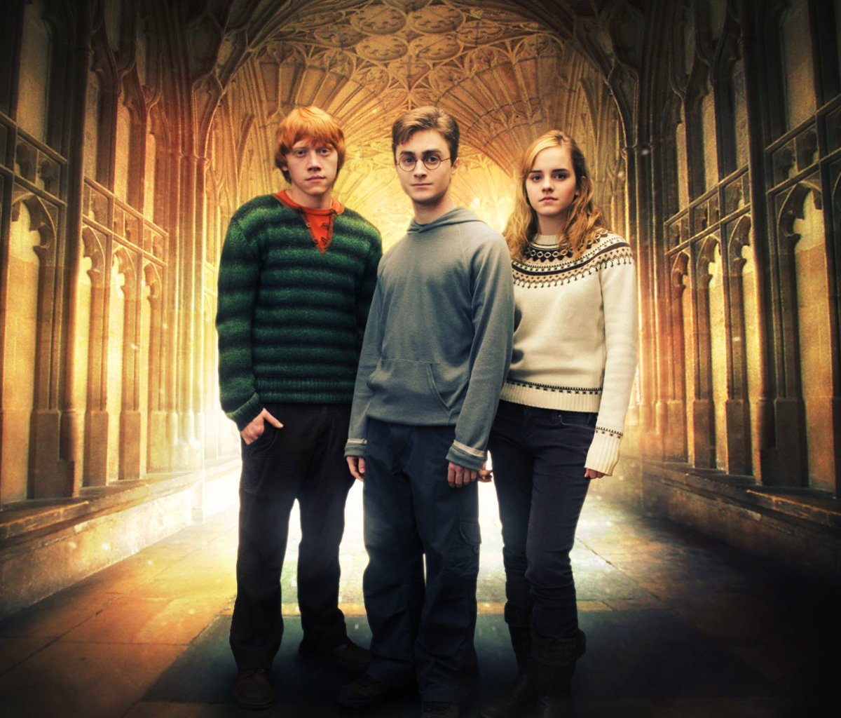 Handy-Wallpaper Harry Potter, Filme, Hermine Granger, Ron Weasley kostenlos herunterladen.