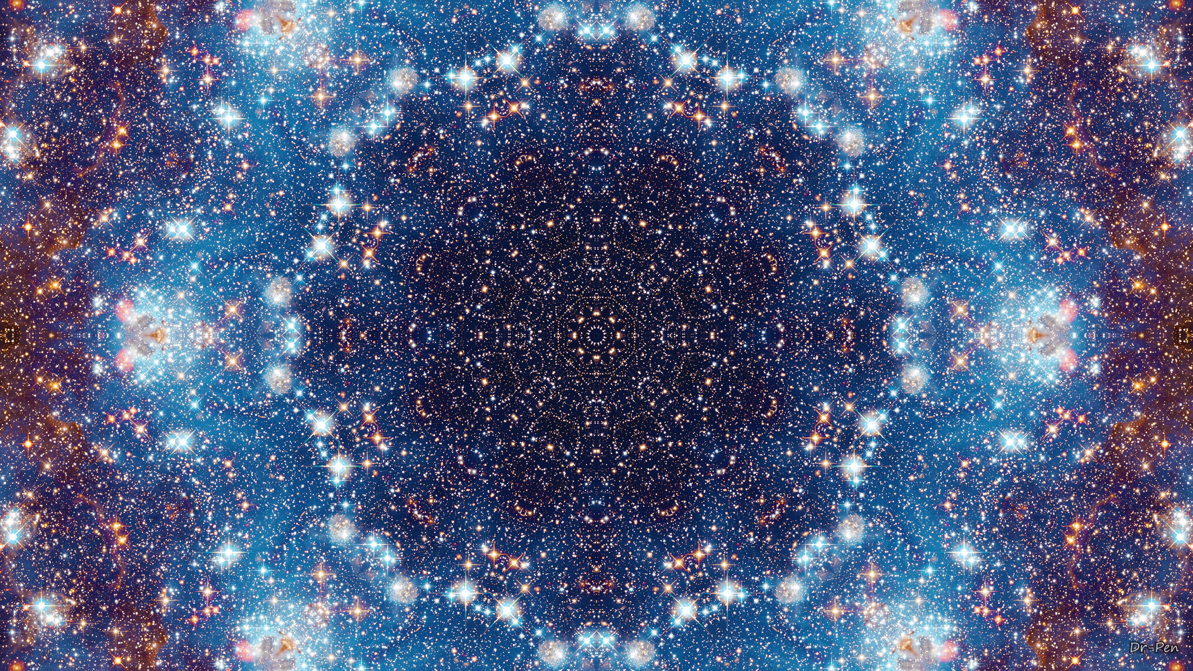 mandala, bright, abstract, pattern, fractal, glow Phone Background