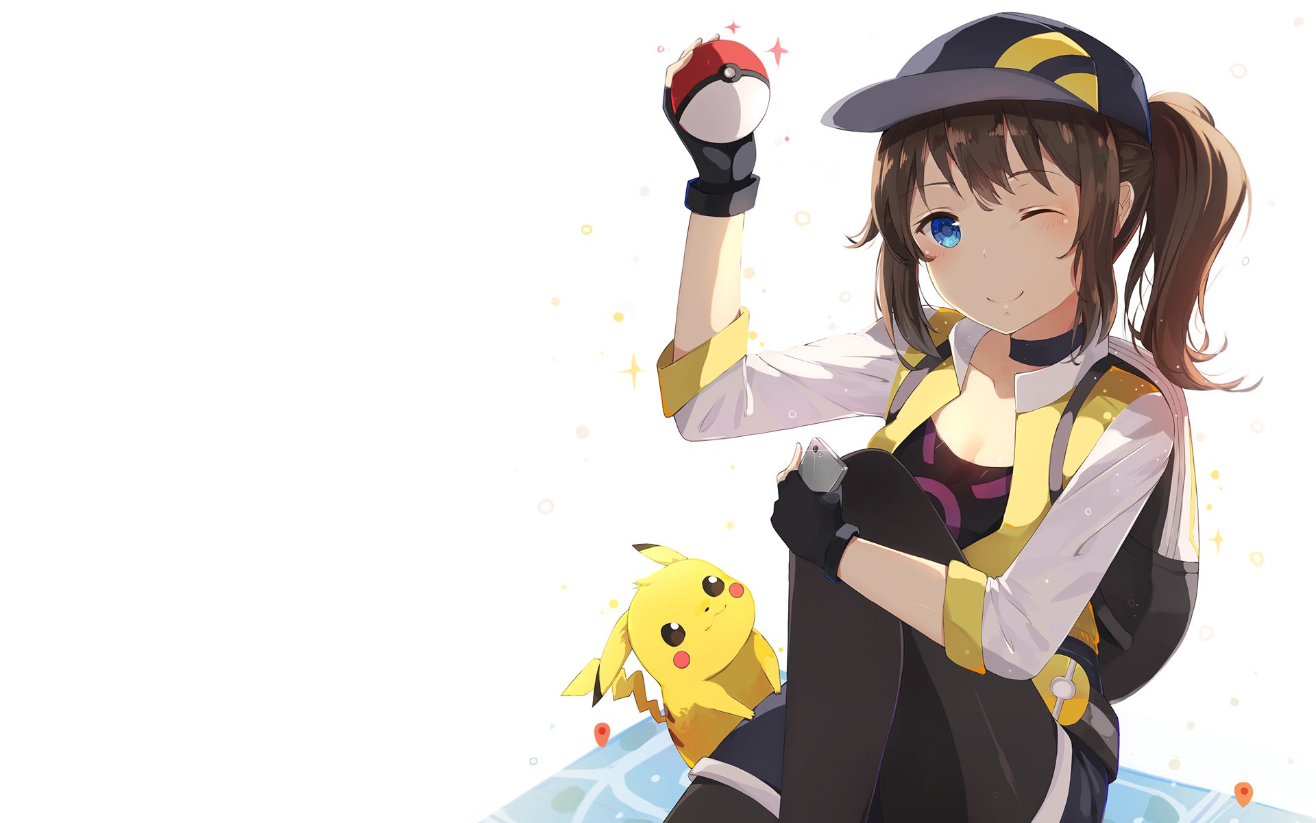 Descarga gratuita de fondo de pantalla para móvil de Pokémon, Pikachu, Videojuego, Pokémon Go.