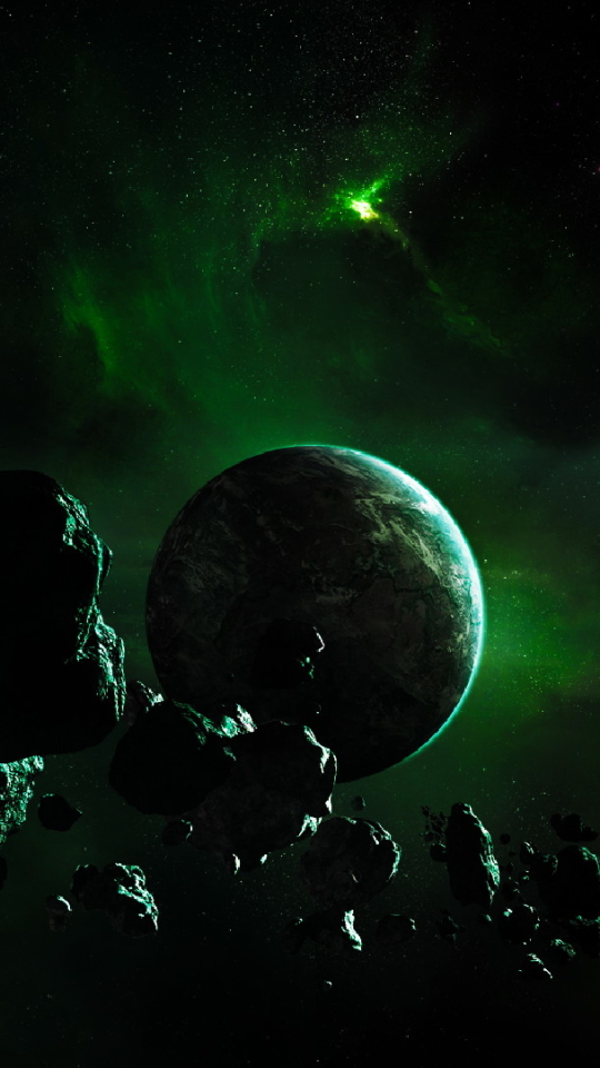 Download mobile wallpaper Stars, Space, Planet, Sci Fi, Asteroid for free.