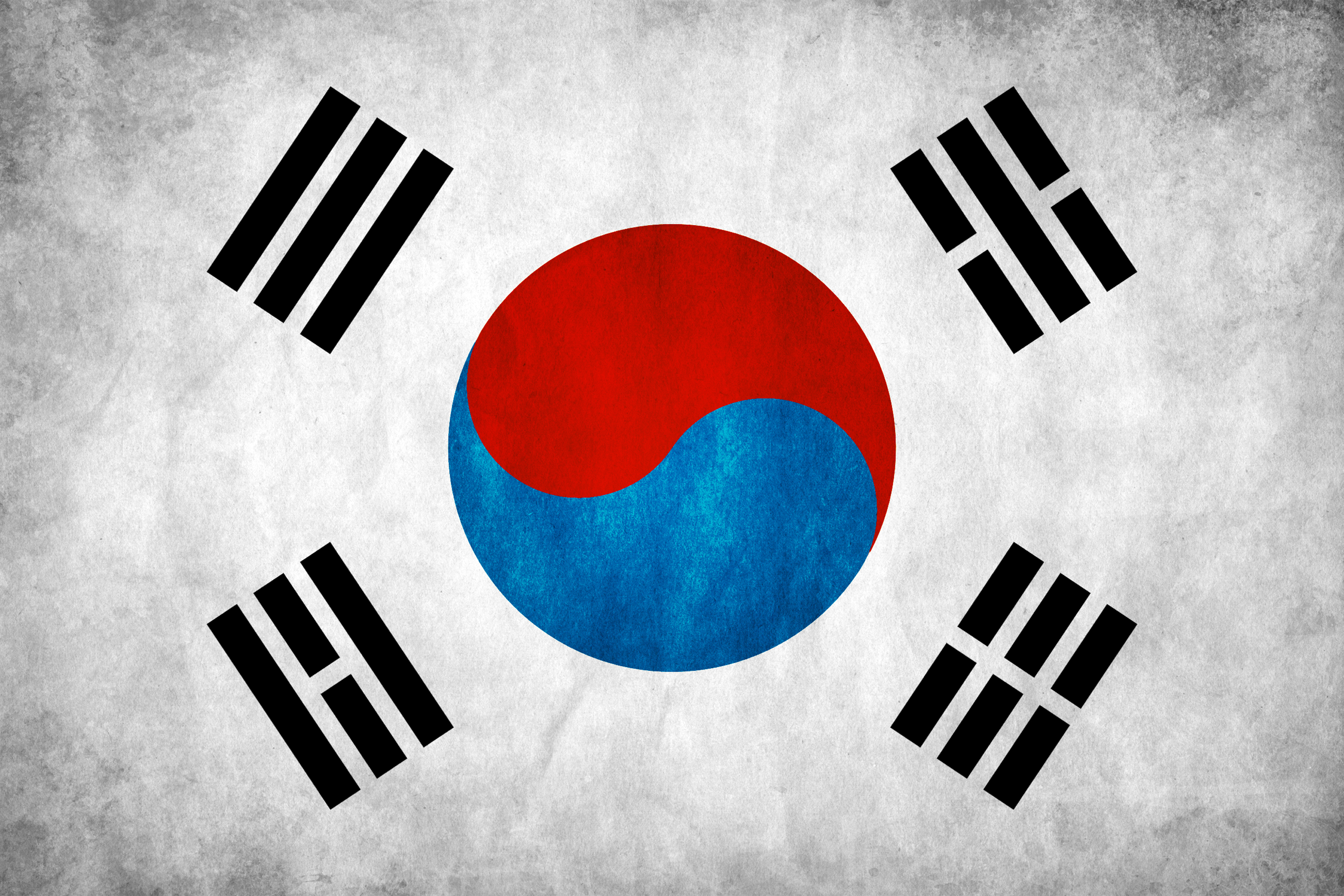 Baixar papéis de parede de desktop Bandeira Da Coreia Do Sul HD