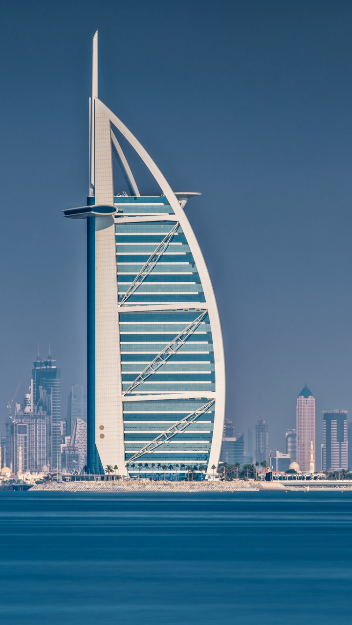 Download mobile wallpaper Skyscraper, Building, Dubai, United Arab Emirates, Hotel, Burj Khalifa, Man Made for free.