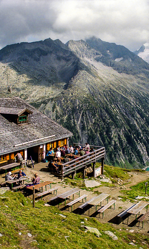 Handy-Wallpaper Berg, Österreich, Gebirge, Restaurant, Tirol, Menschengemacht kostenlos herunterladen.