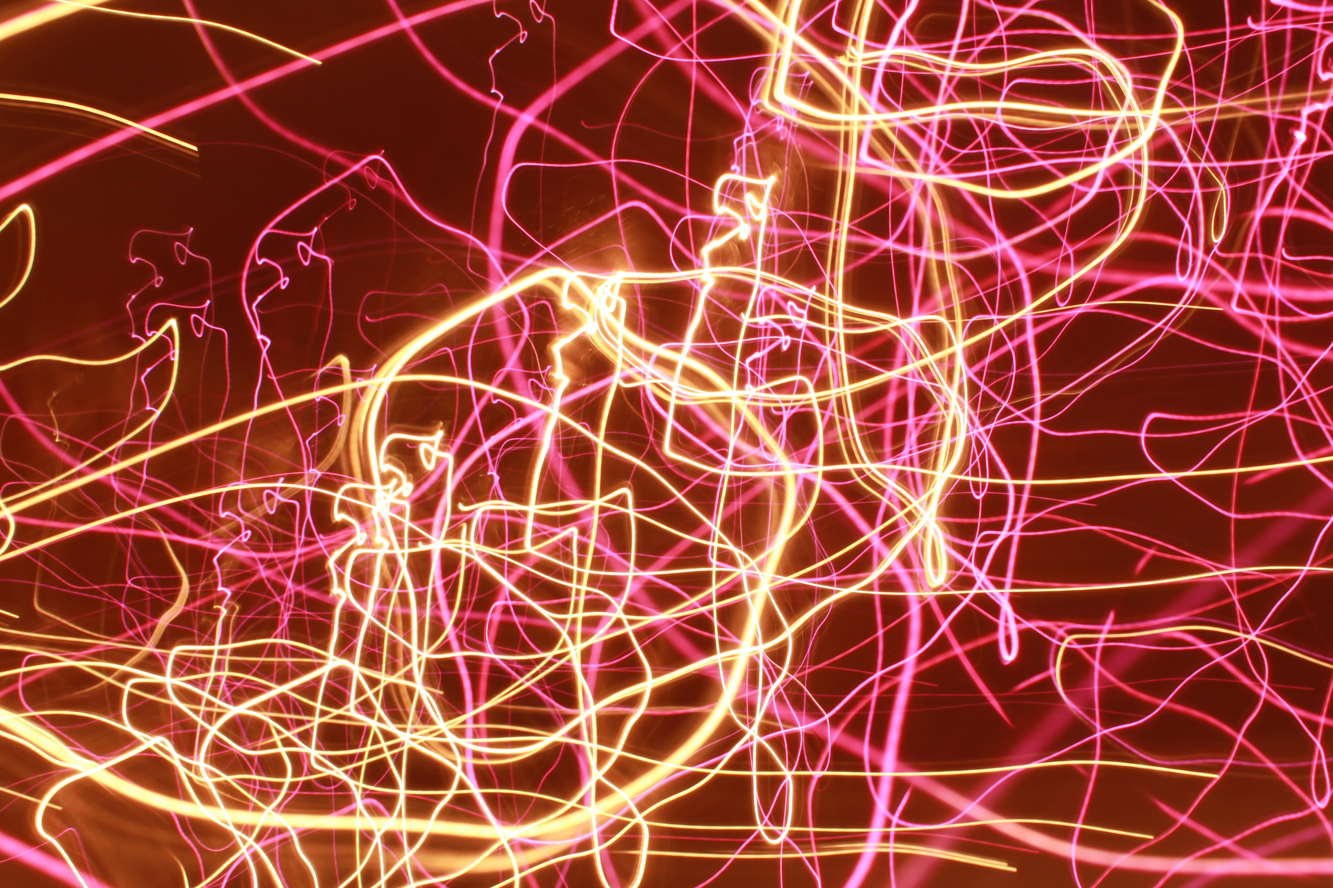 Download mobile wallpaper Abstract, Light, Lines, Wave, Time Lapse for free.