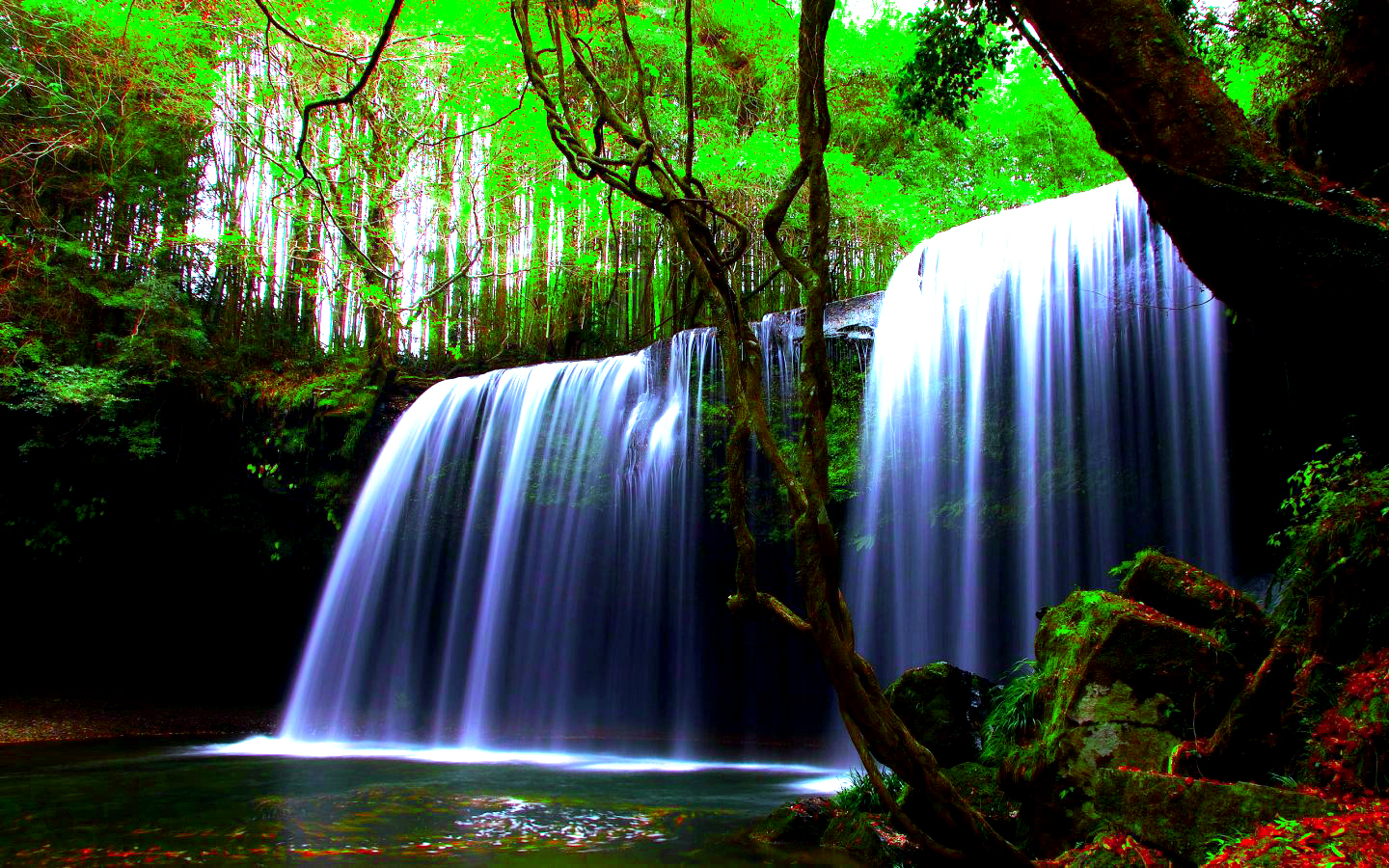 Download mobile wallpaper Waterfall, Earth for free.