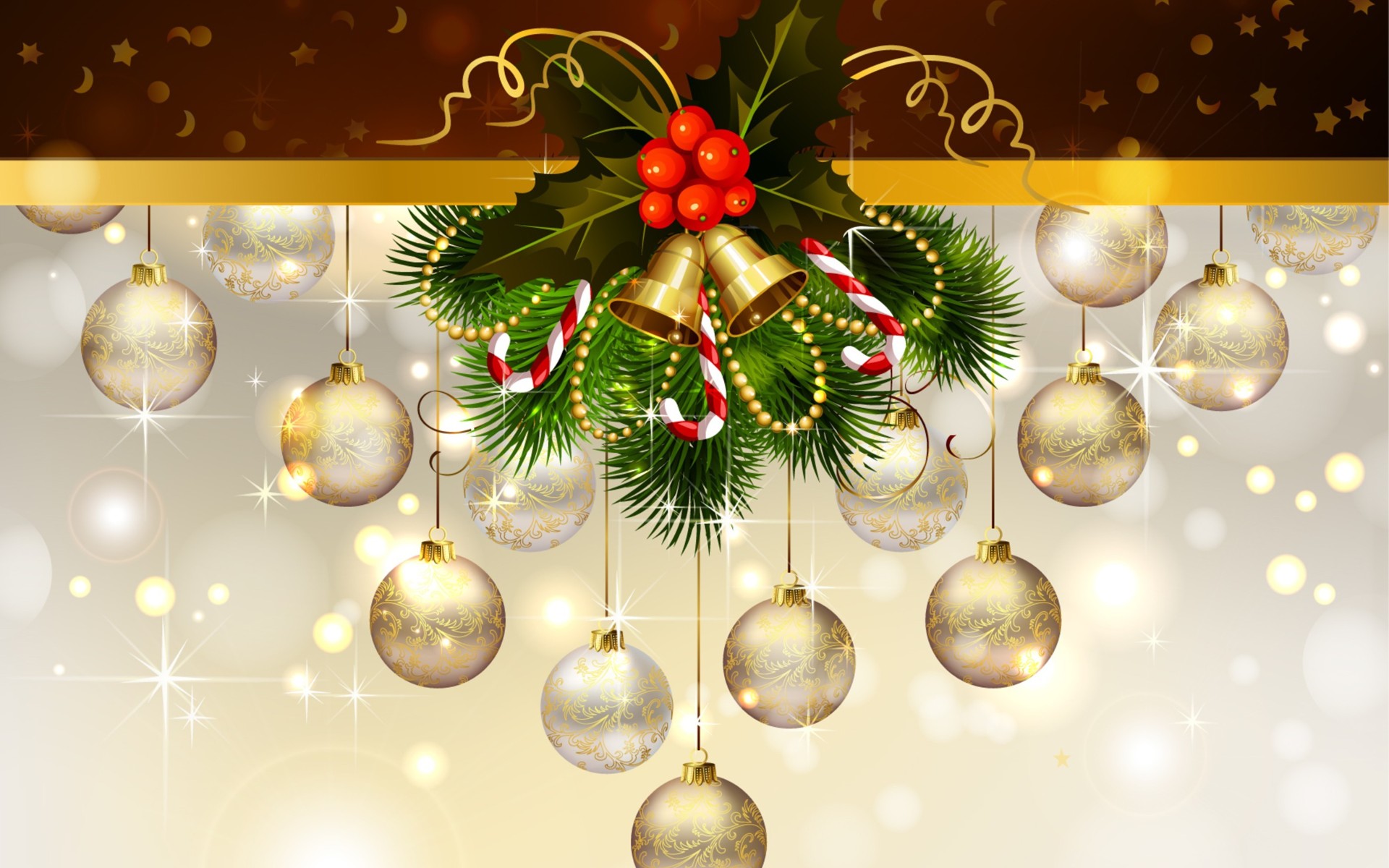 Baixar papel de parede para celular de Natal, Vetor, Sino, Enfeites De Natal, Feriados gratuito.