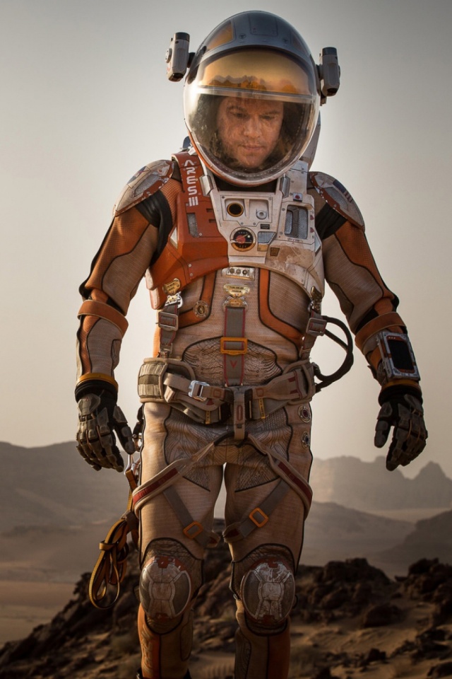 Download mobile wallpaper Matt Damon, Astronaut, Movie, The Martian for free.