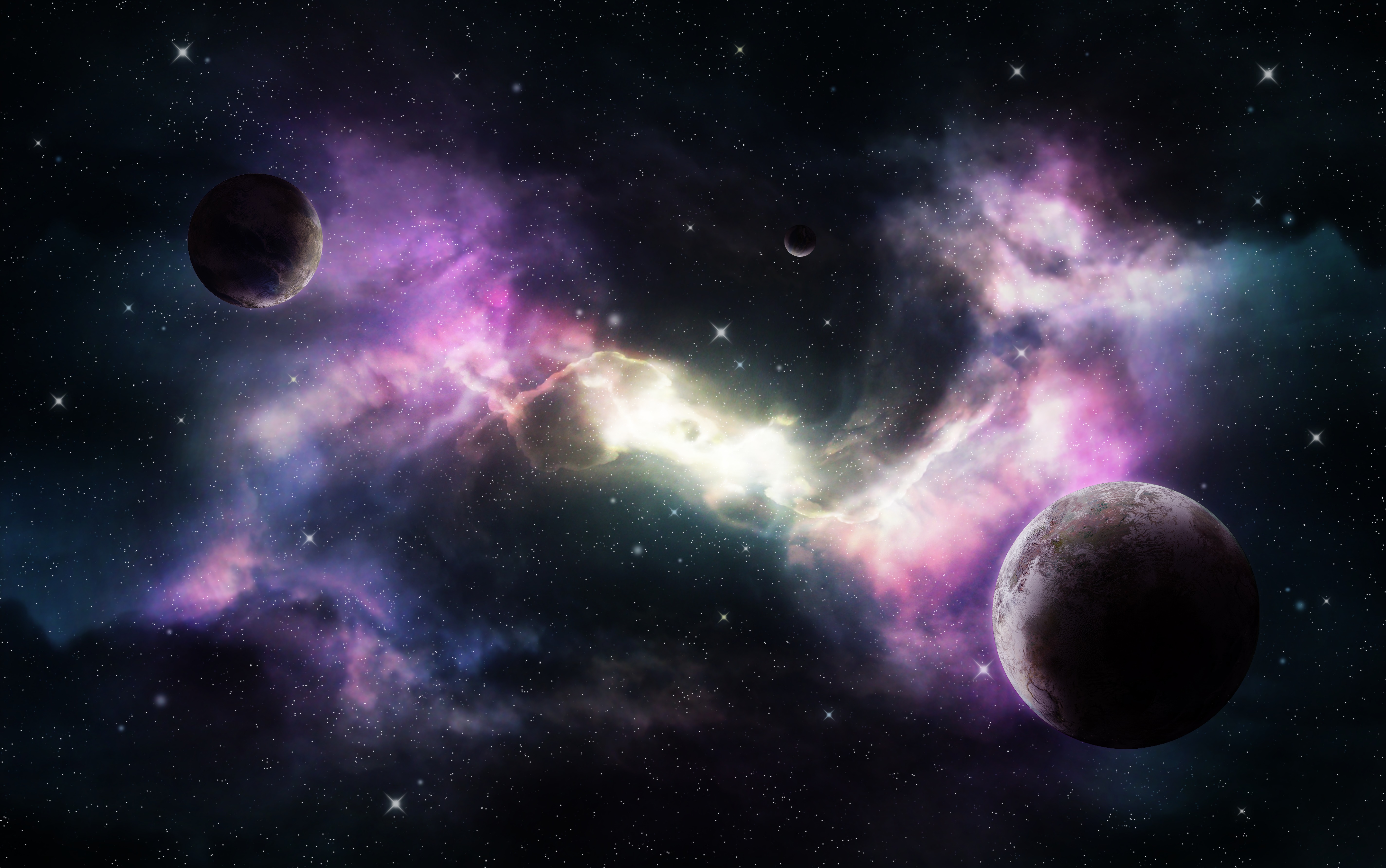 Download PC Wallpaper stars, planets, universe, nebula