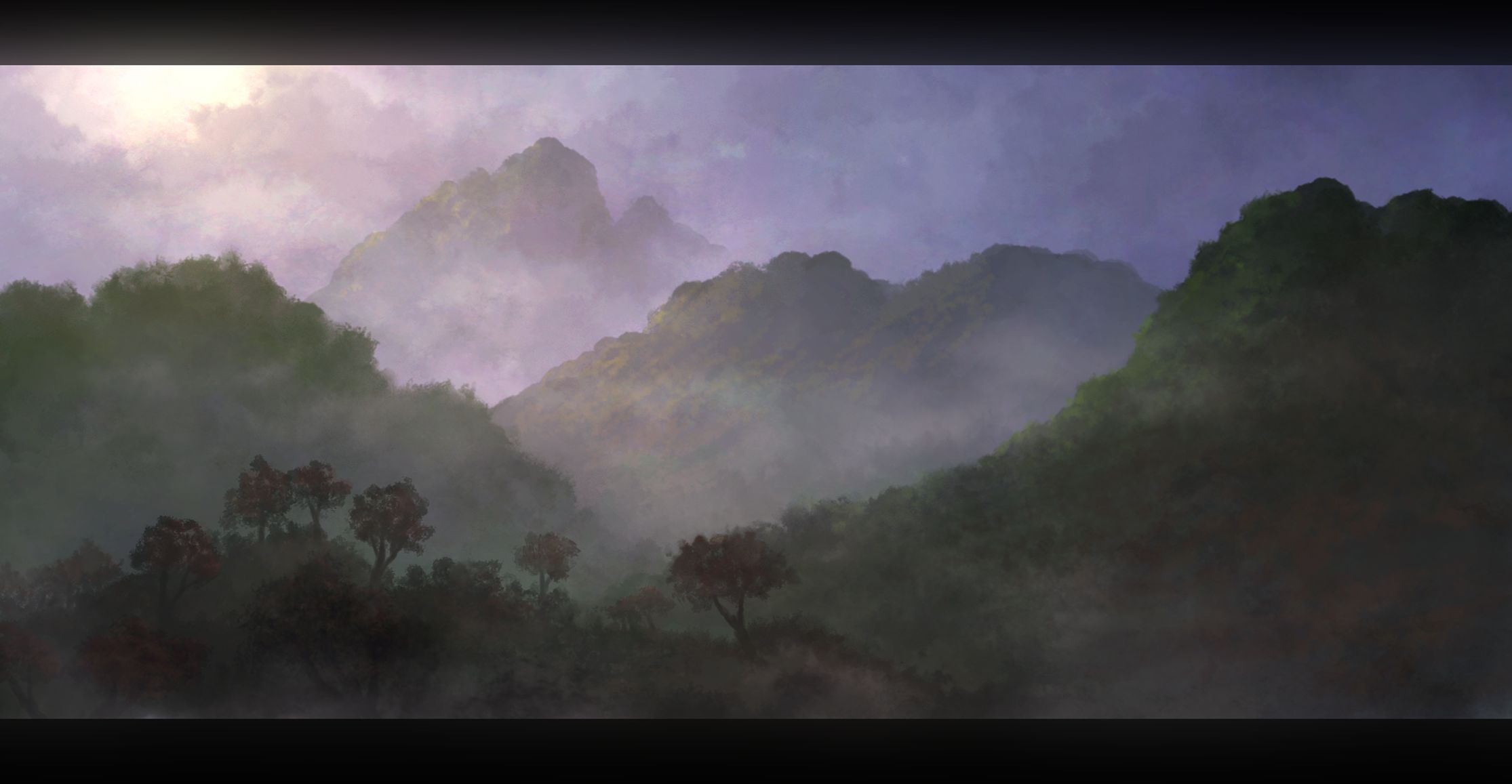 Download mobile wallpaper Landscape, Fantasy, Mountain, Fog, Norway for free.