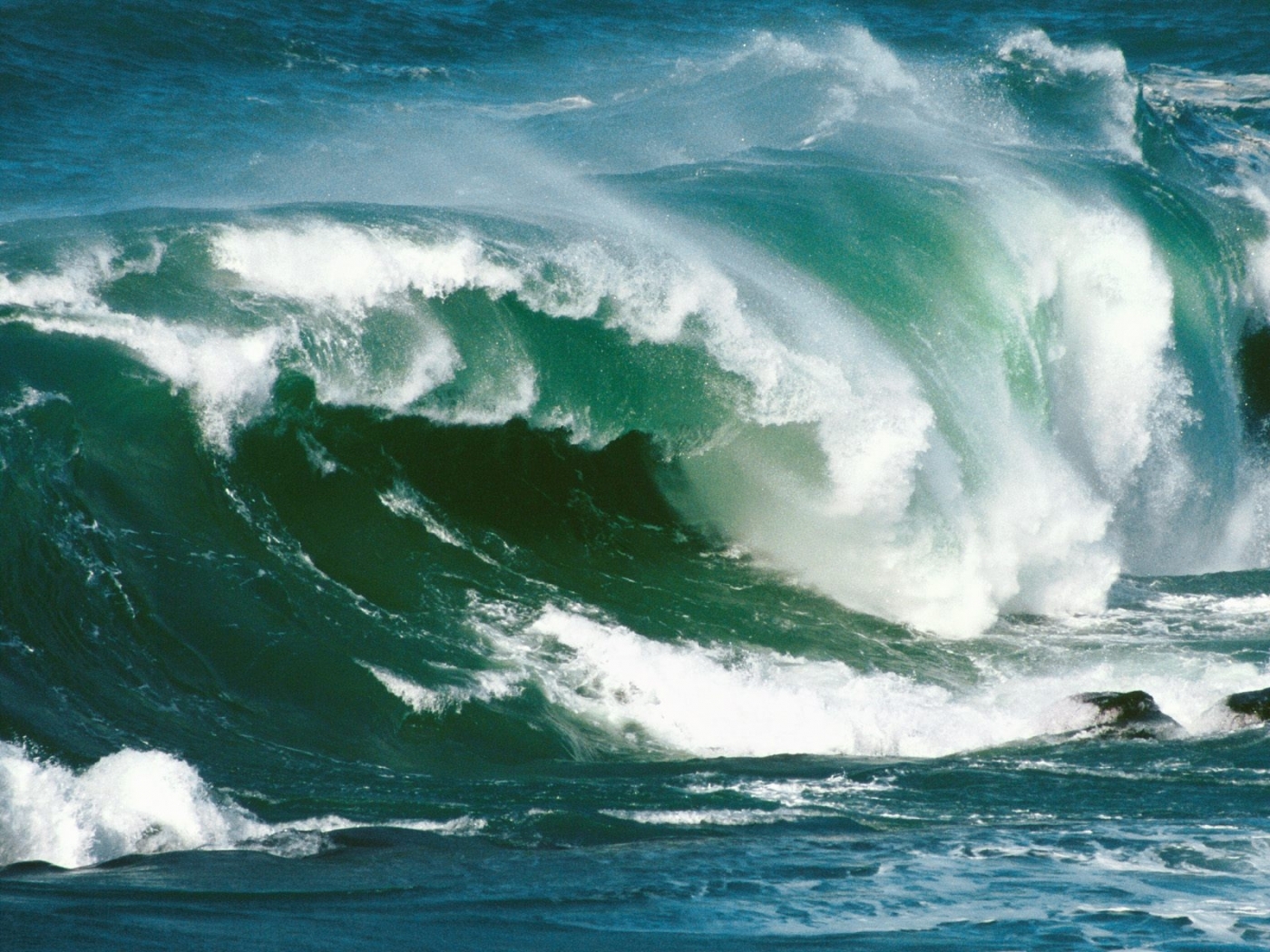 Free download wallpaper Landscape, Sea, Waves on your PC desktop