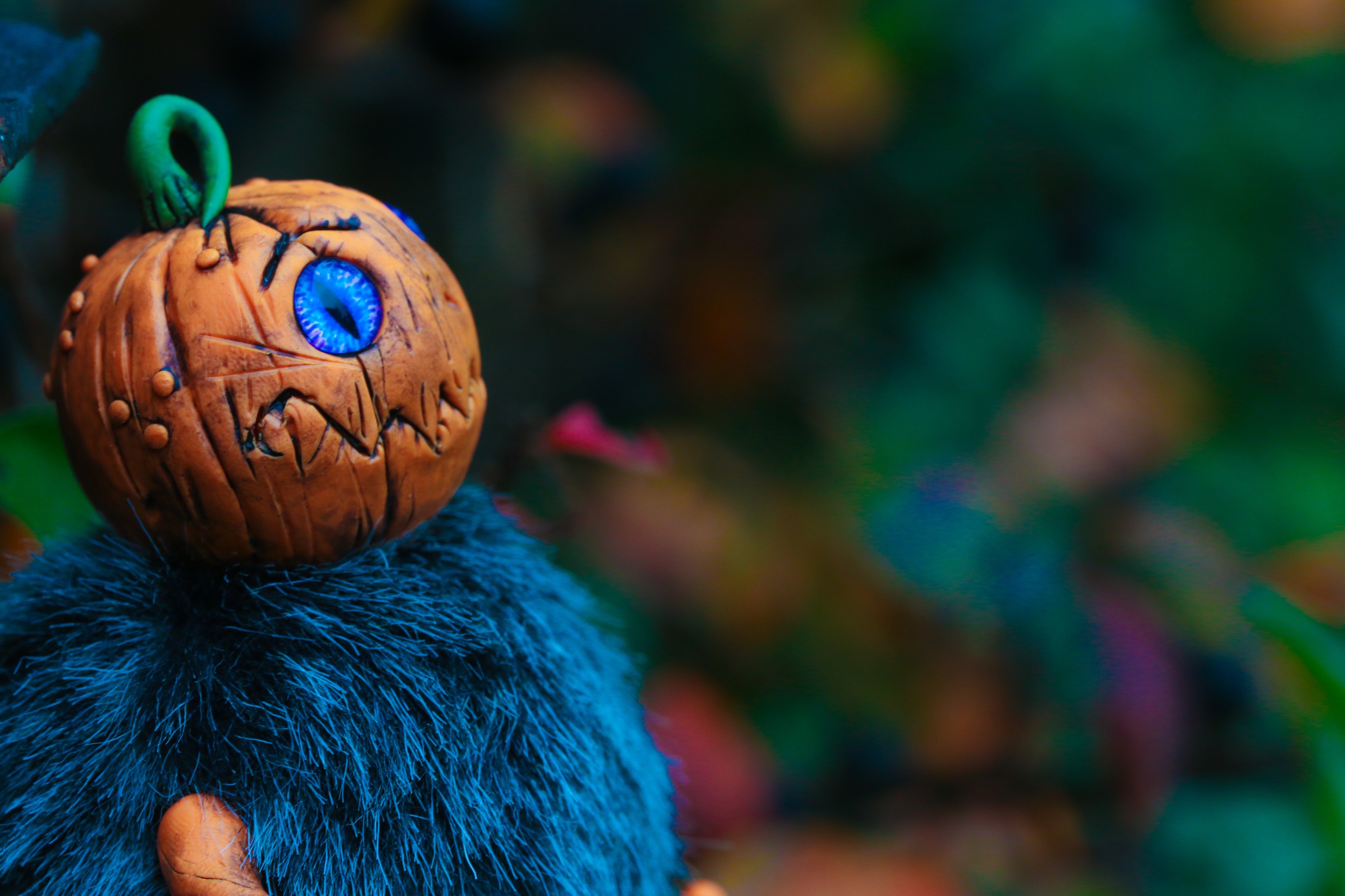 Laden Sie das Spielzeug, Flauschige, Kürbis, Feiertage, Halloween-Bild kostenlos auf Ihren PC-Desktop herunter