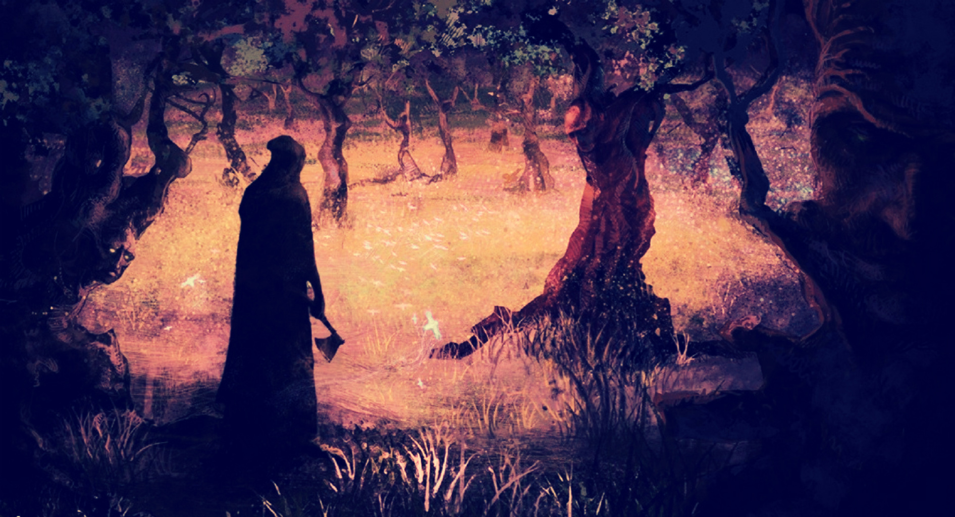Free download wallpaper Fantasy, Dark, Forest, Evil on your PC desktop