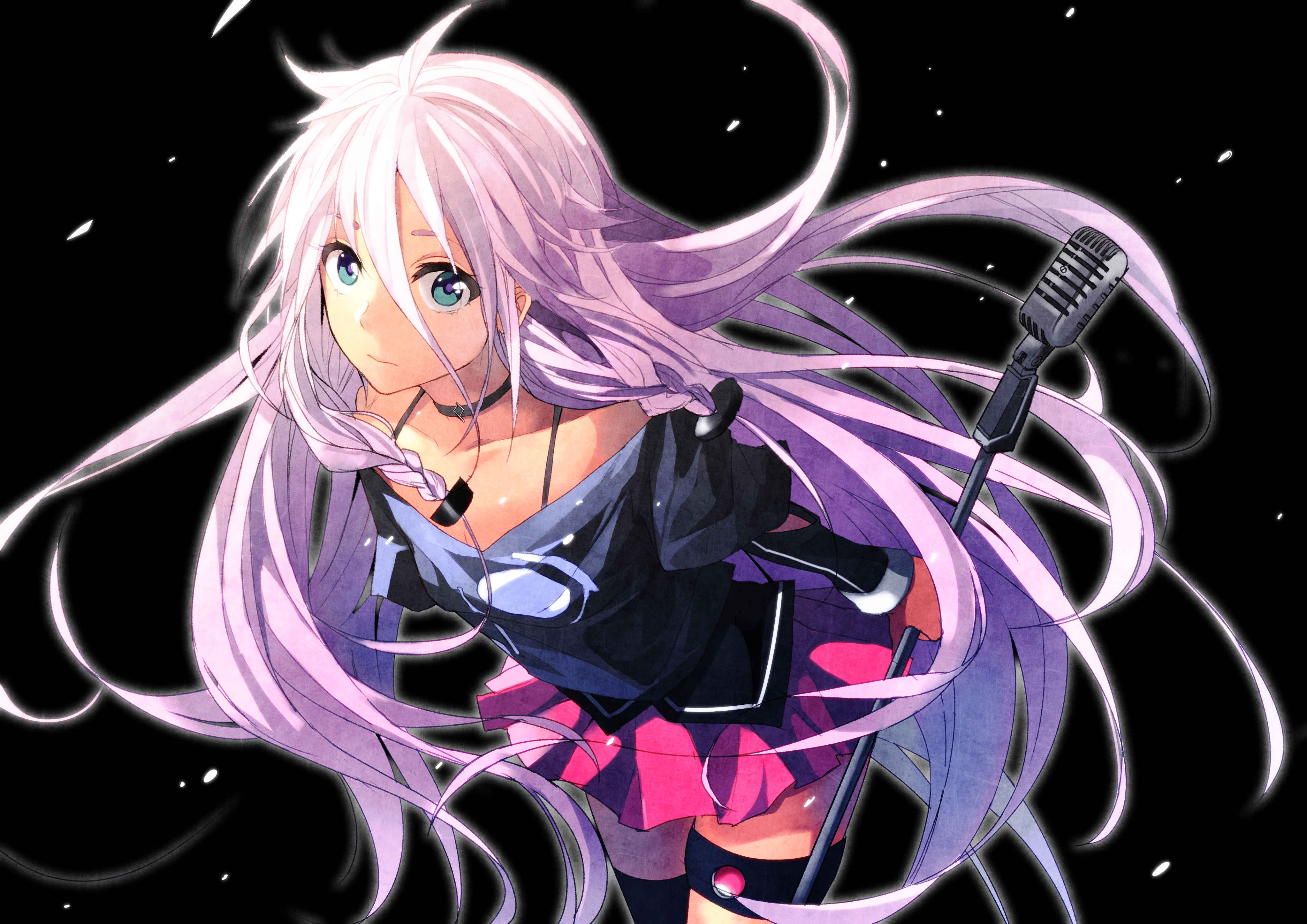 Download mobile wallpaper Anime, Vocaloid, Pink Hair, Long Hair, Aqua Eyes, Ia (Vocaloid) for free.