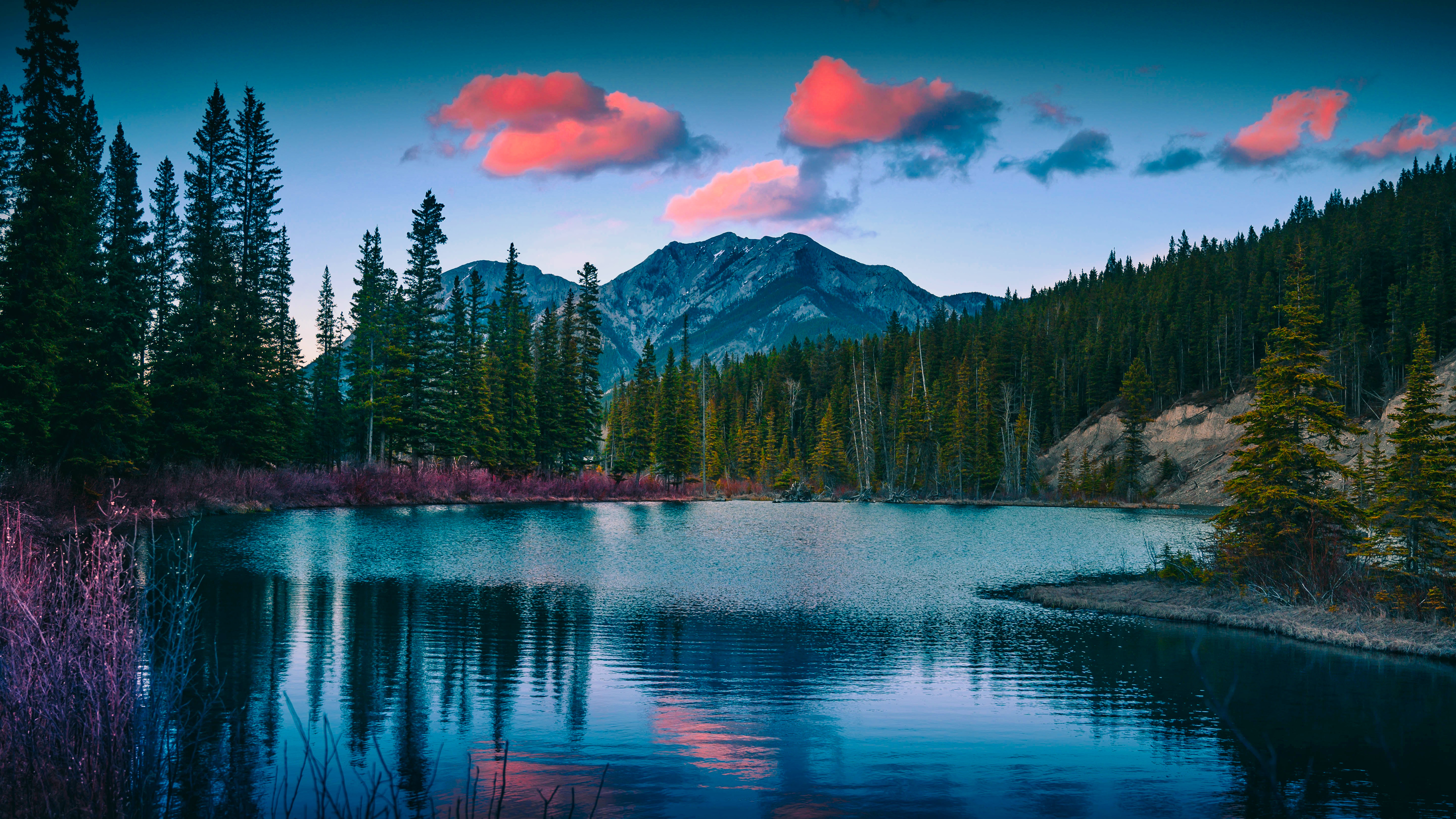Laden Sie das Natur, Seen, See, Kanada, Gebirge, Teich, Erde/natur, Spiegelung-Bild kostenlos auf Ihren PC-Desktop herunter