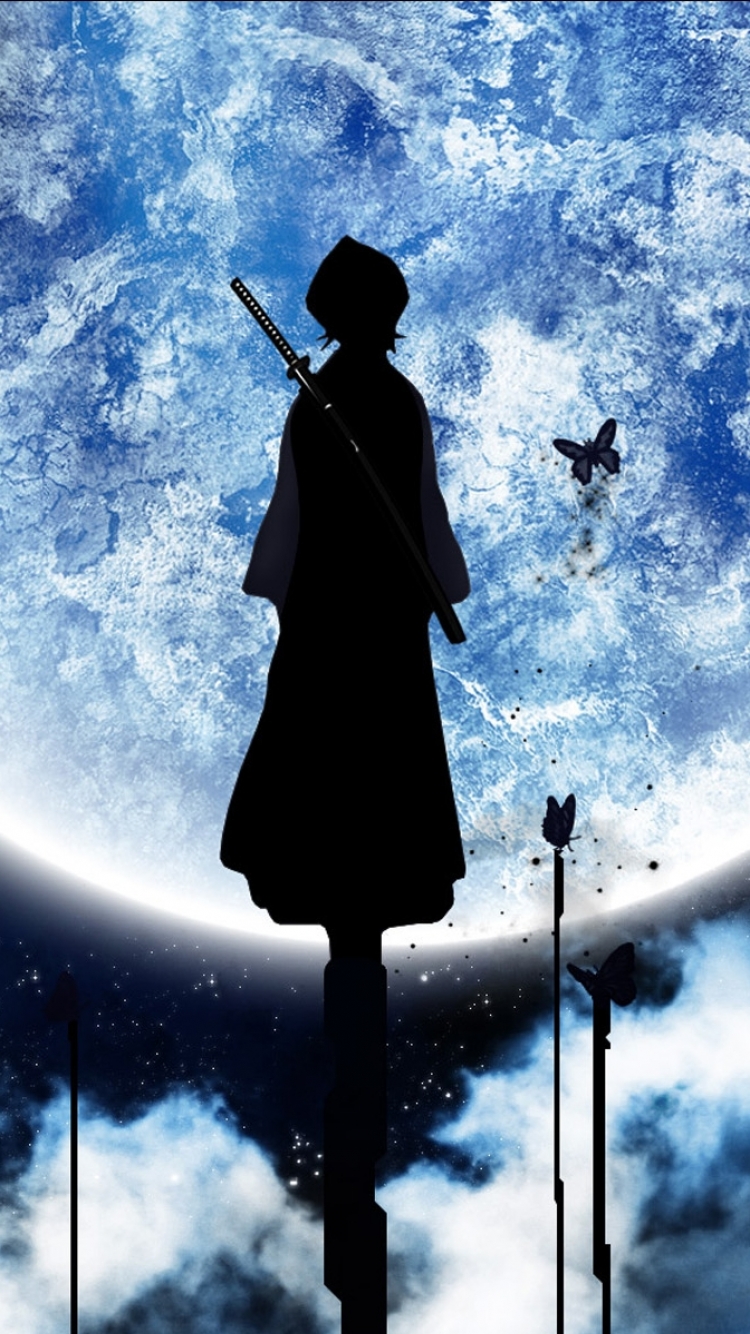 Download mobile wallpaper Anime, Moon, Bleach, Rukia Kuchiki for free.