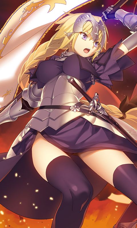Download mobile wallpaper Anime, Thigh Highs, Fate/grand Order, Jeanne D'arc (Fate Series), Ruler (Fate/grand Order), Jeanne D'arc Alter, Ruler (Fate/apocrypha), Avenger (Fate/grand Order), Fate Series for free.