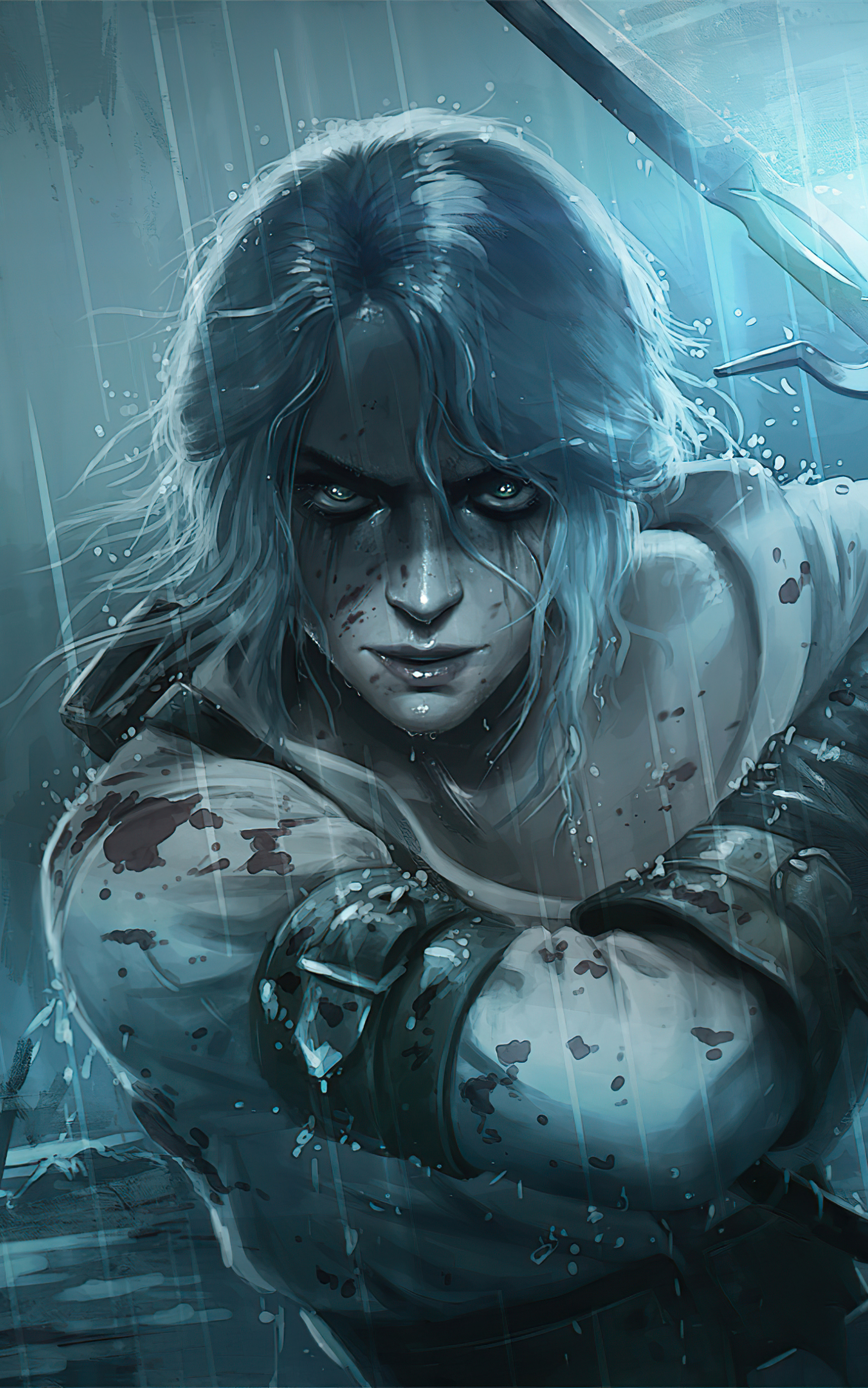 Handy-Wallpaper Computerspiele, Frau Krieger, Der Hexer, The Witcher 3: Wild Hunt, Ciri (Der Hexer) kostenlos herunterladen.