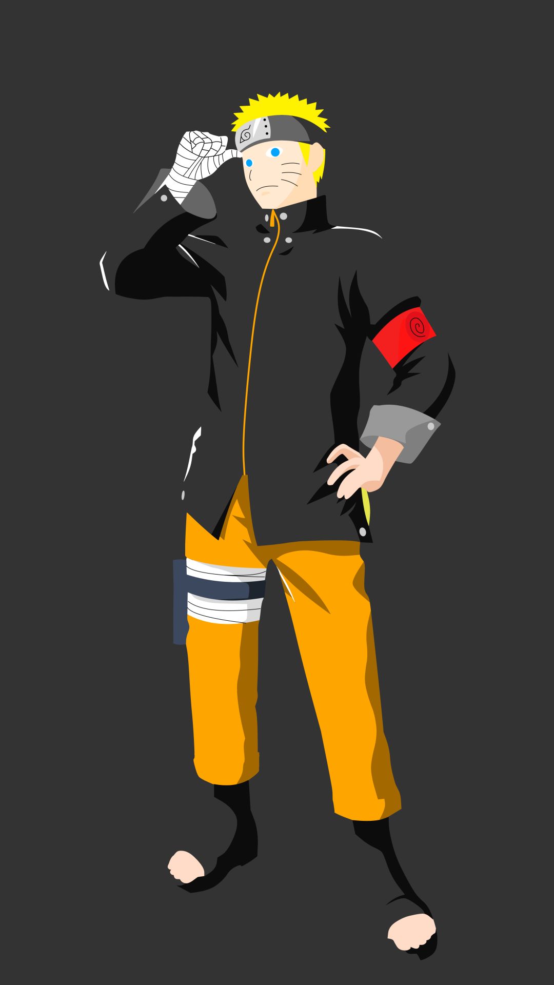 Download mobile wallpaper Anime, Naruto, Minimalist, Naruto Uzumaki for free.