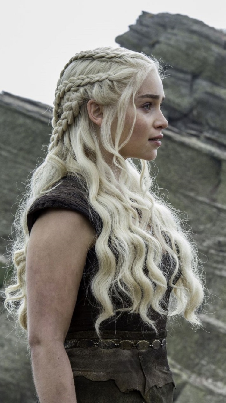 Handy-Wallpaper Fernsehserien, Game Of Thrones: Das Lied Von Eis Und Feuer, Daenerys Targaryen, Emilia Clarke, Daario Naharis, Michiel Huismann kostenlos herunterladen.