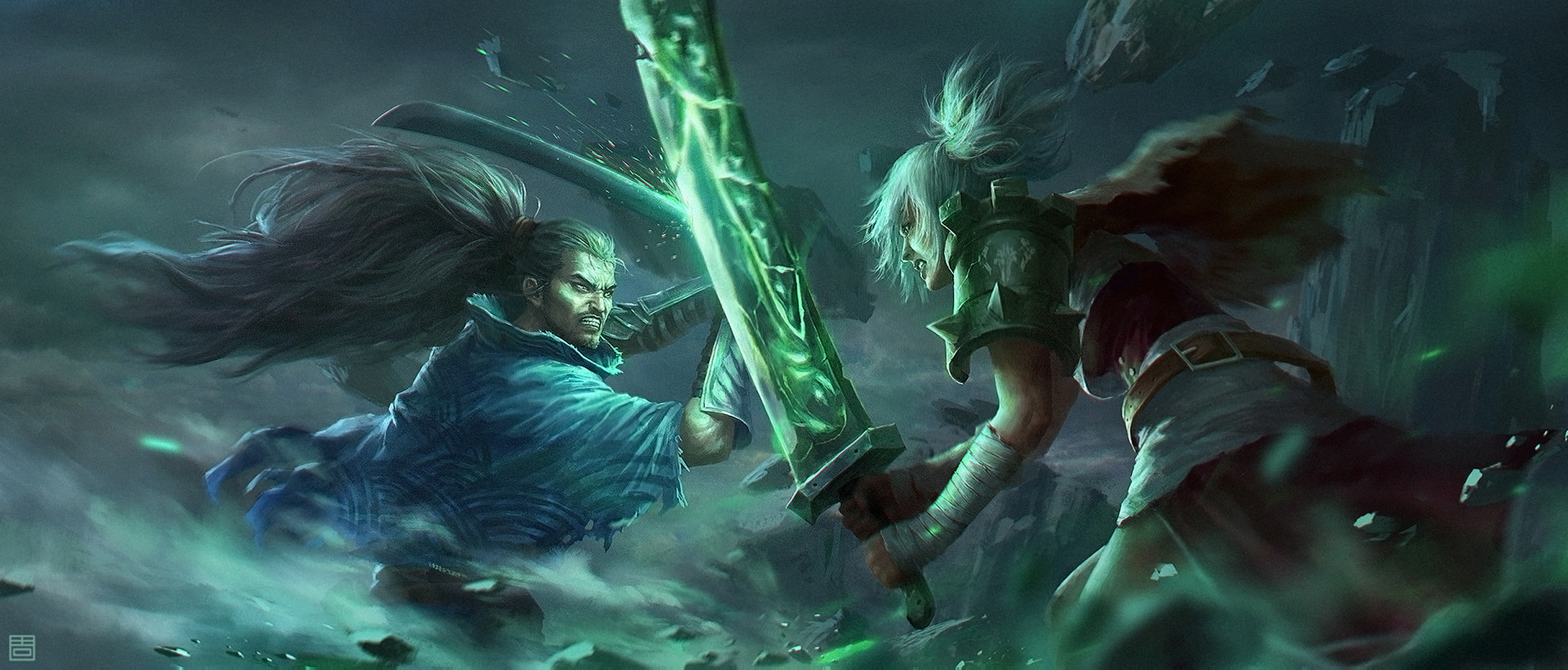 Download mobile wallpaper League Of Legends, Video Game, Yasuo (League Of Legends), Riven (League Of Legends) for free.