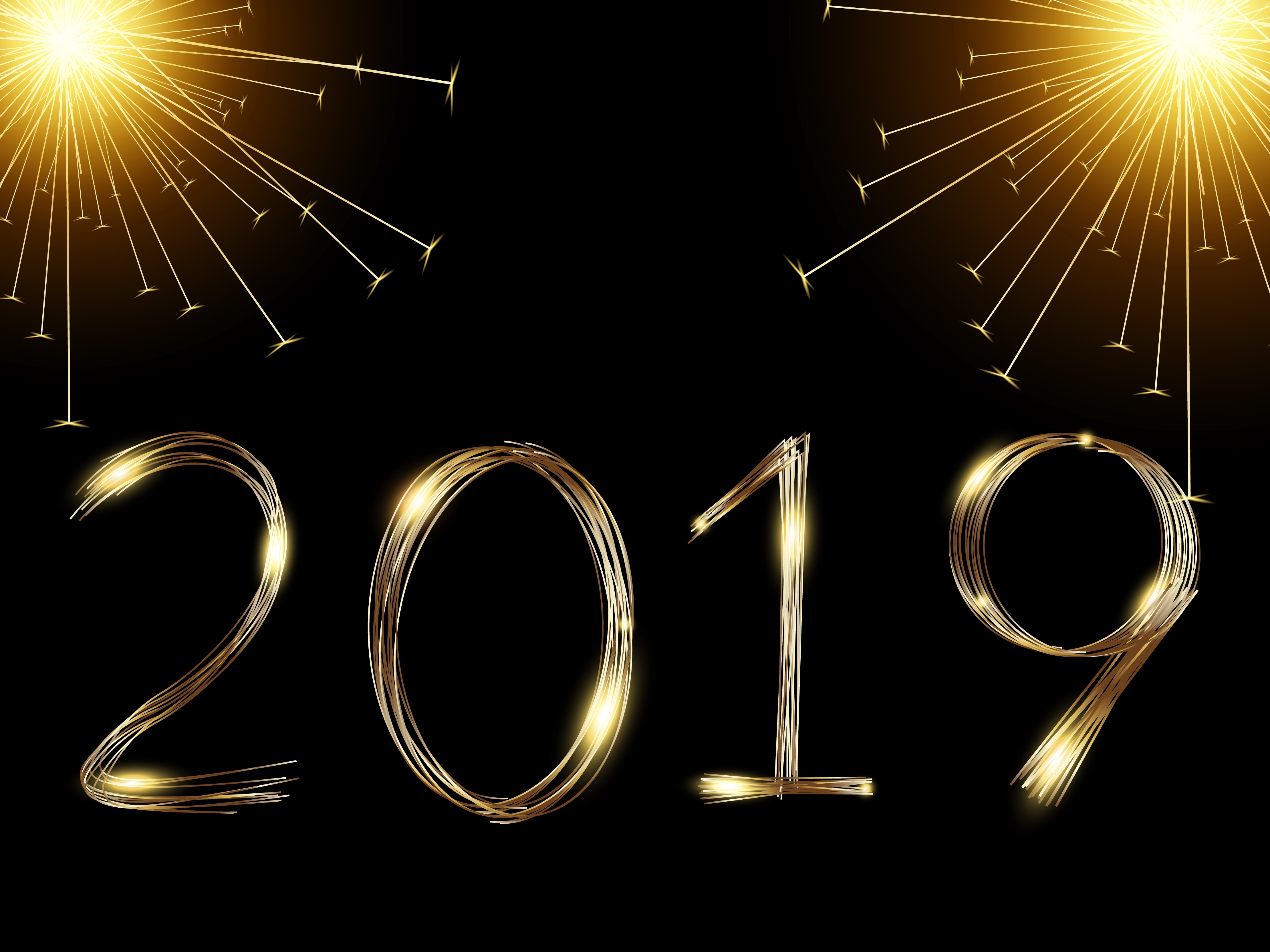 無料モバイル壁紙ホリデー, 2019年新年をダウンロードします。