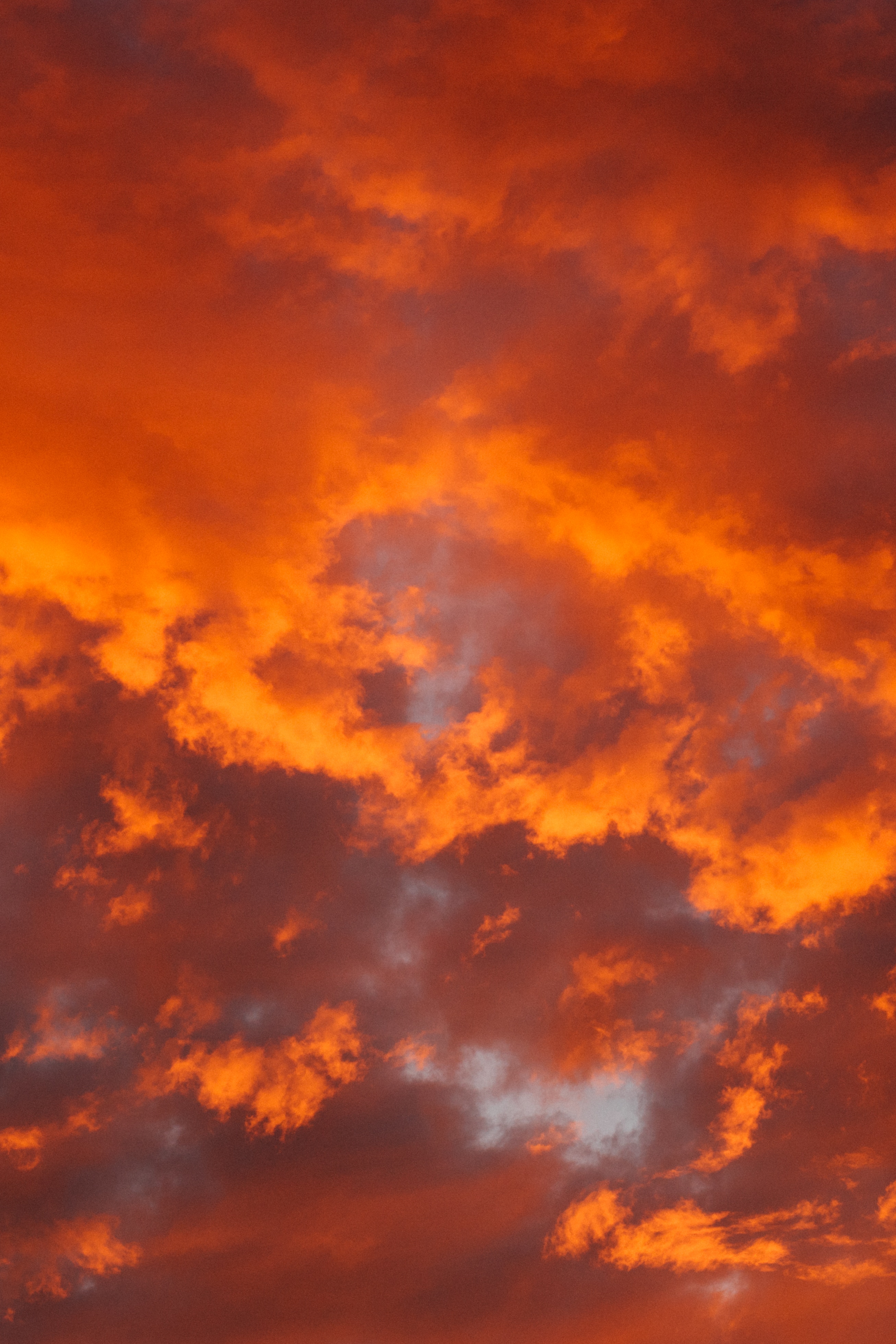 Скачать обои бесплатно Оранжевый, Пористый, Облака, Природа, Огненный картинка на рабочий стол ПК